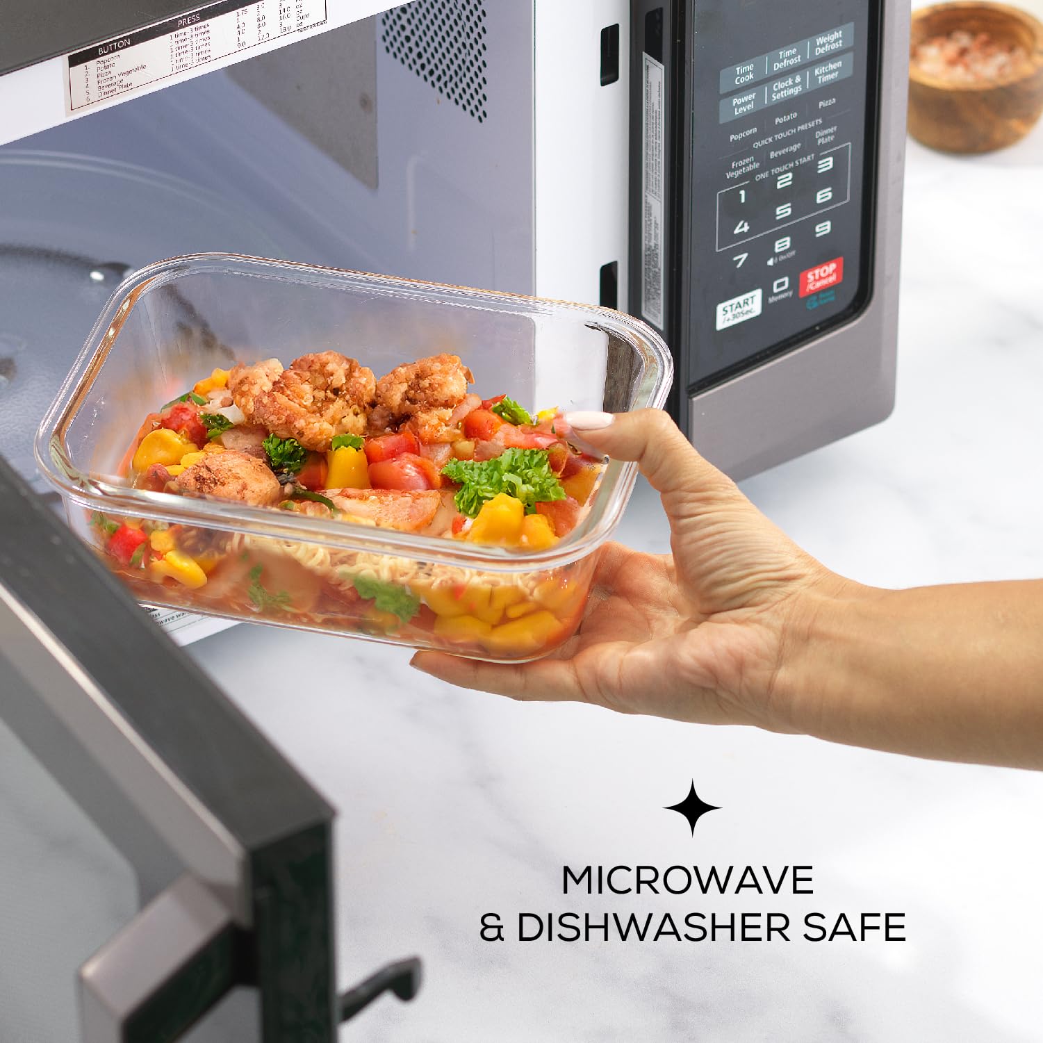 Joyjolt Glass Food Storage Containers With Lids. 5 Pack Glass Meal Prep Containers Reusable 35Oz Single Compartment Airtight Con