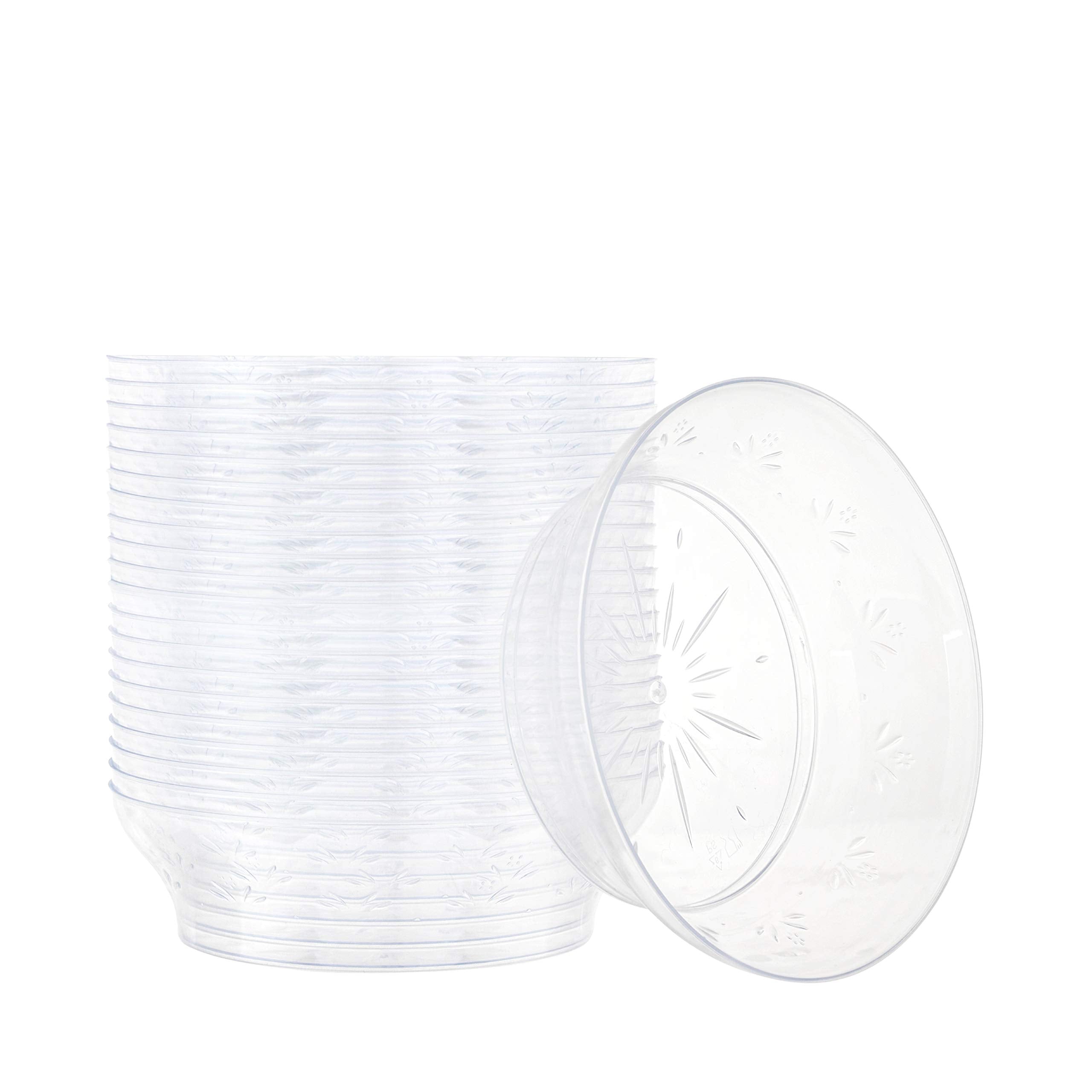 Plasticpro 10 Oz Hard Plastic Soup Bowls - Ice Cream Bowls Premium Quality Disposable Clear Bowl Pack Of 20