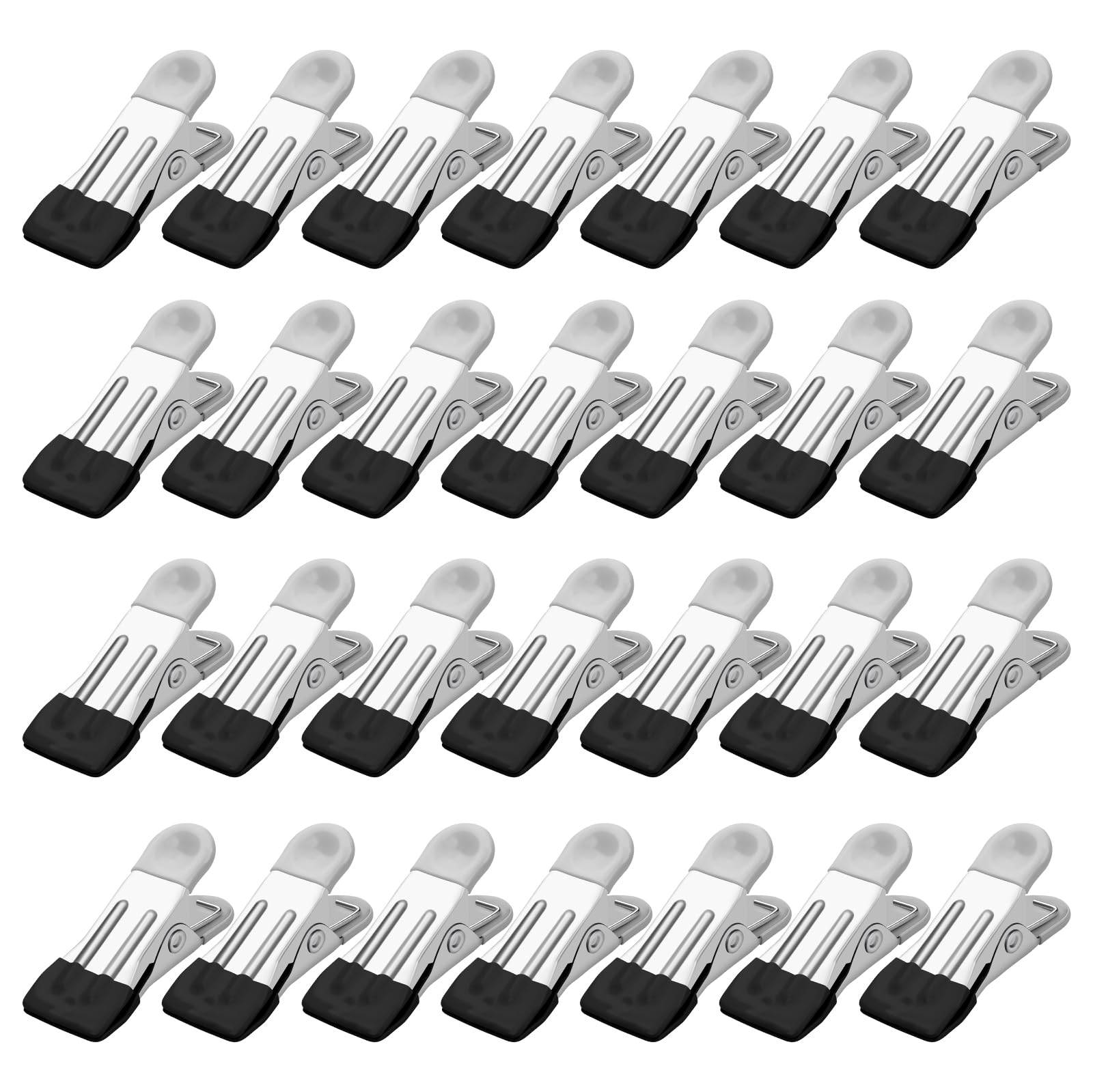 Tinfol Black Clothes Pins, 28 Pack Clothes Pins For Hanging Clothes, 2.3 Inch Mini Food Bag Clips, Small Photos Clips, Chip Clip