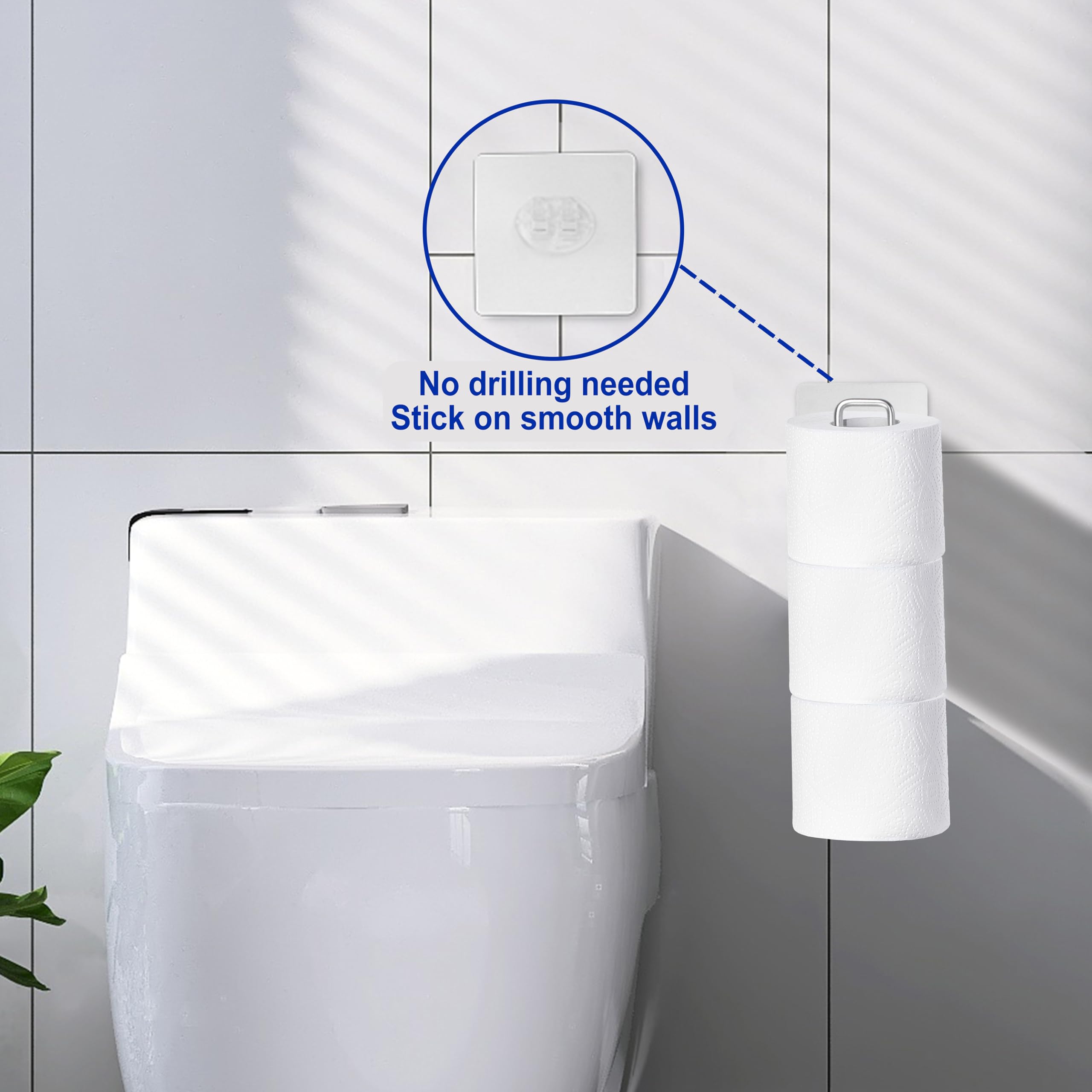 Toilet Paper Holder, Over The Tank Toilet Paper Holder, Toilet Paper Roll Holder For 3 Rolls, Bathroom Toilet Paper Holder With