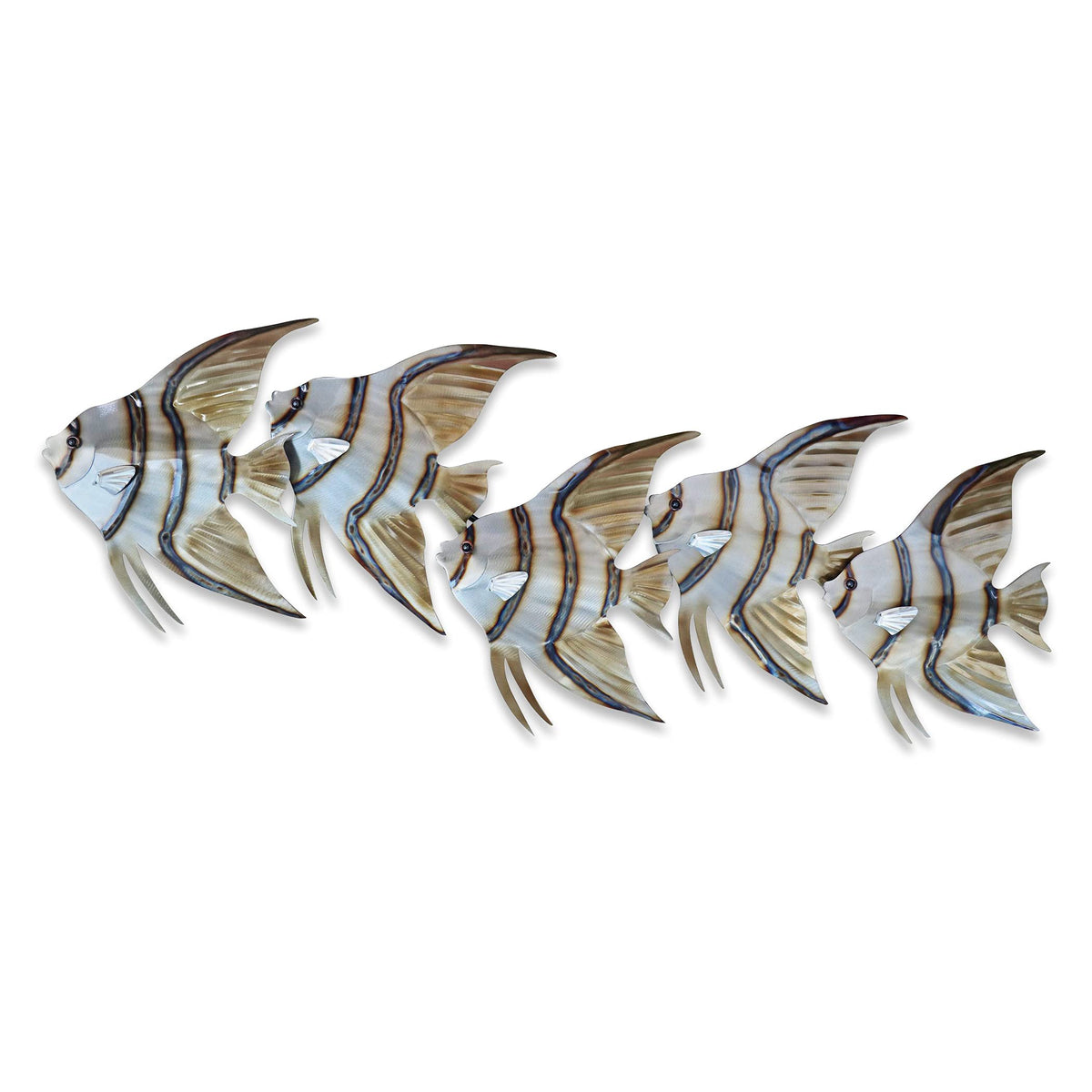 T.I. Design Angelfish School Of 5 | Contemporary Coastal Tropical Fish ...