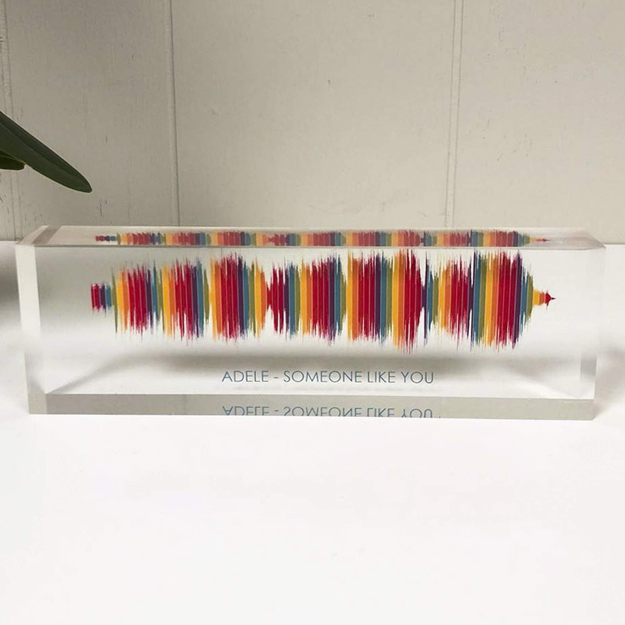 Artblox Soundwave Art With Scannable Qr Code Any Video Voice Recording Baby Heartbeat Or Song To Acrylic Glass Spotify Plaque Co