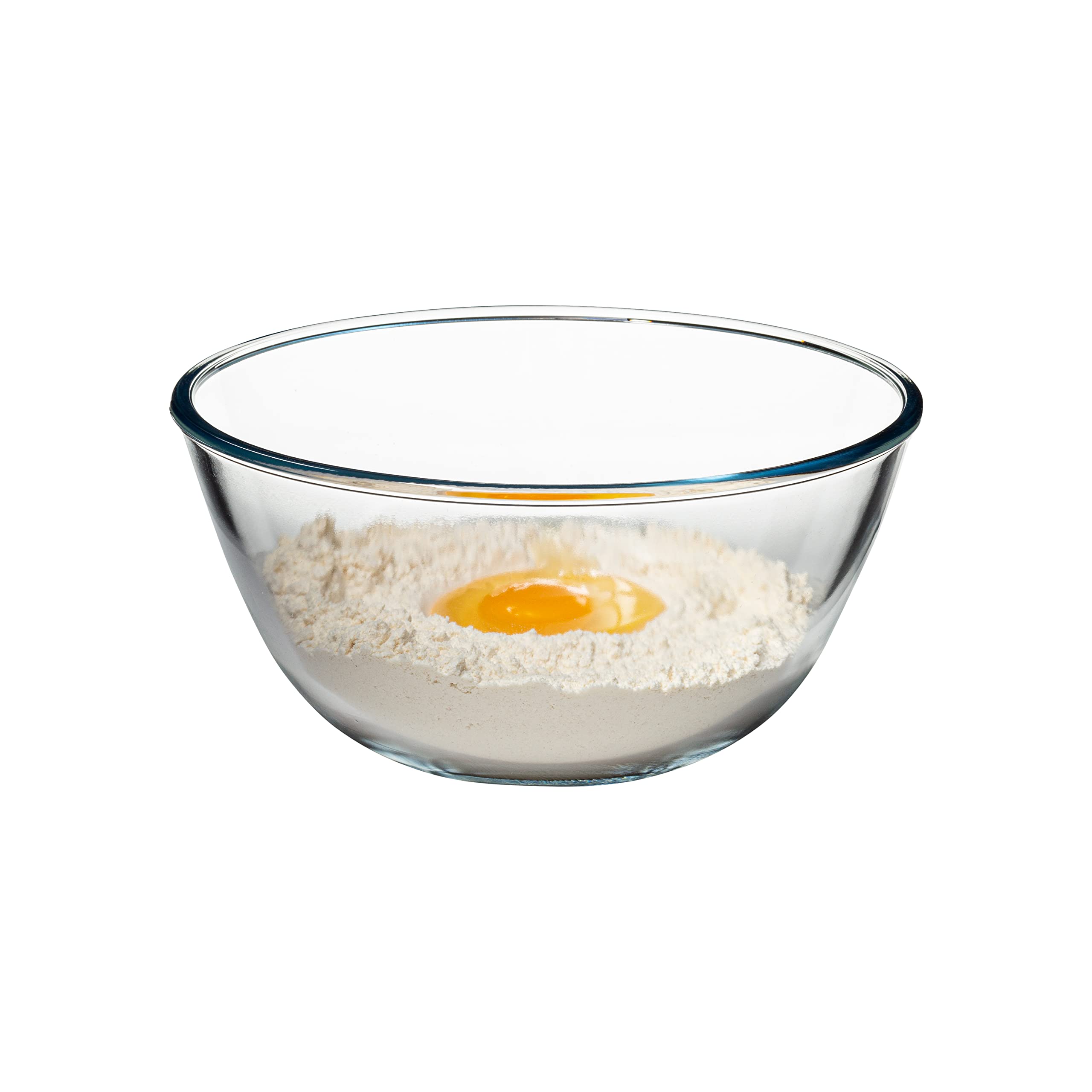 Simax 1.8 Quart Glass Mixing Bowls: Clear Glass Bowl - Kitchen Bowls Use As Cooking Bowls - Baking Bowls - Microwave & Oven Safe
