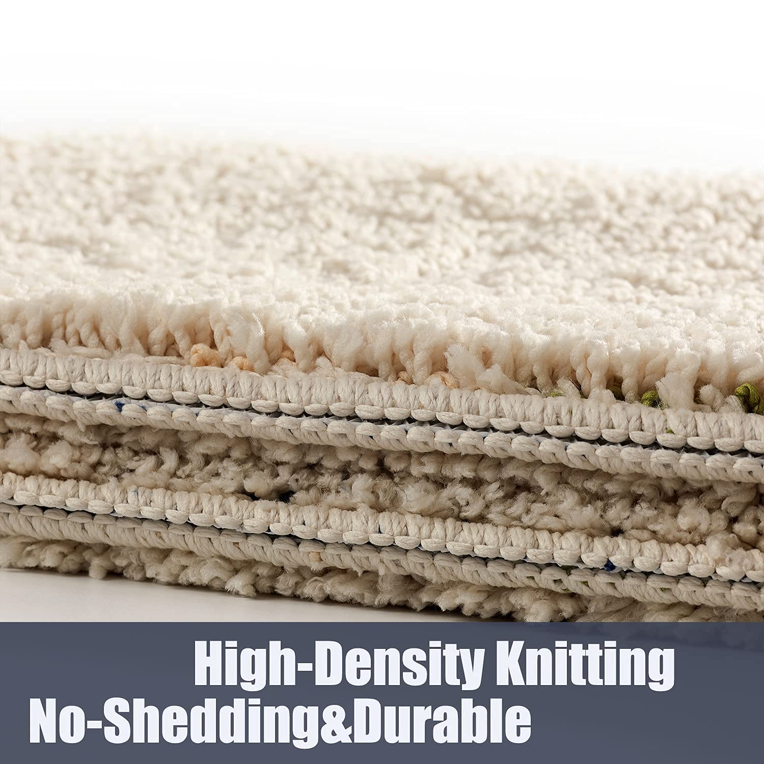 JessMay Bathroom Rugs Non-Slip Fluffy Soft Plush Microfiber Rug Quick Dry Machine Washable Ultra Shaggy Bath Mats for Tub  Bathroom and Shower