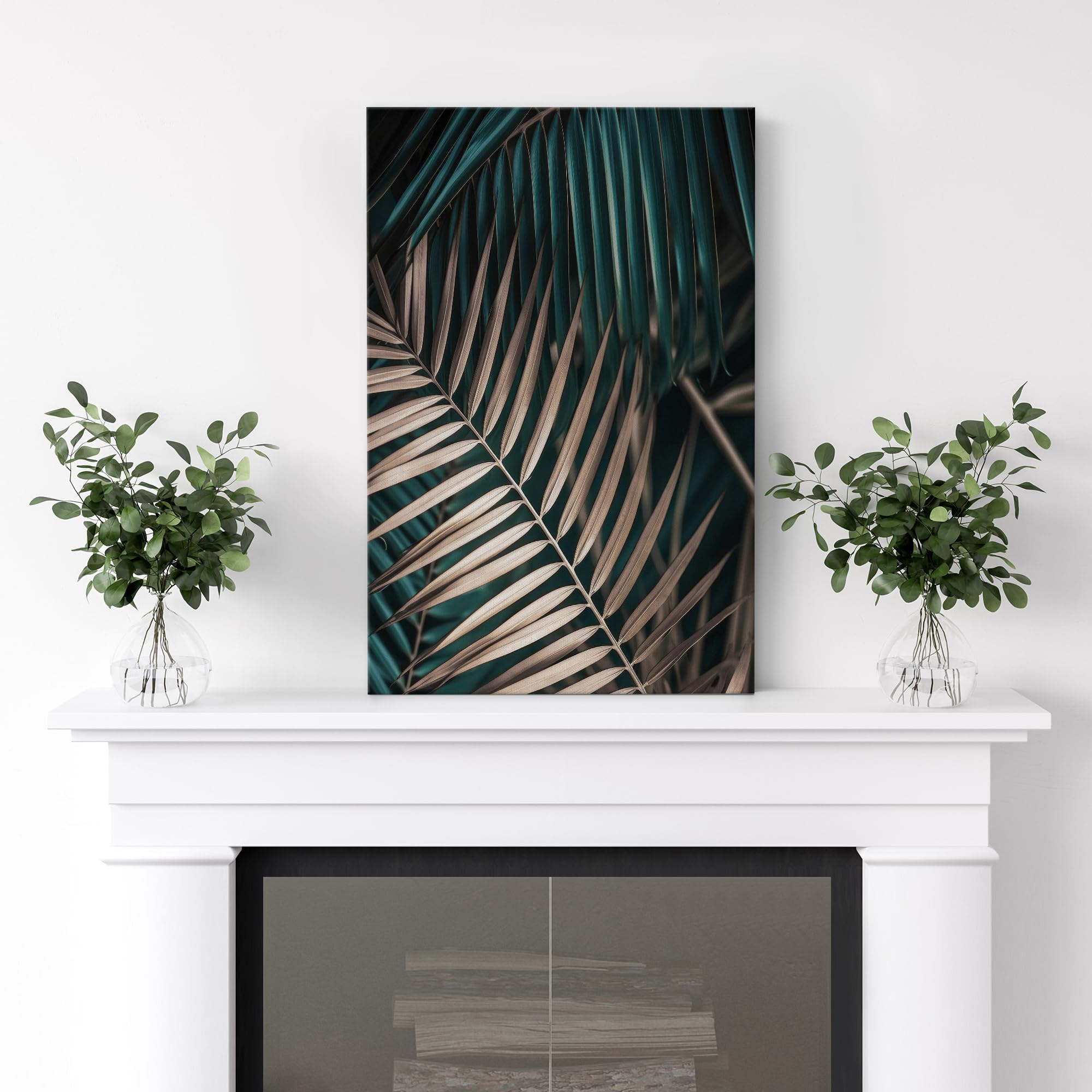 Wall26 Canvas Print Wall Art Tropical Palm Frond Exotic Botanical Nature Wilderness Photography Modern Art Decorative Country Mu