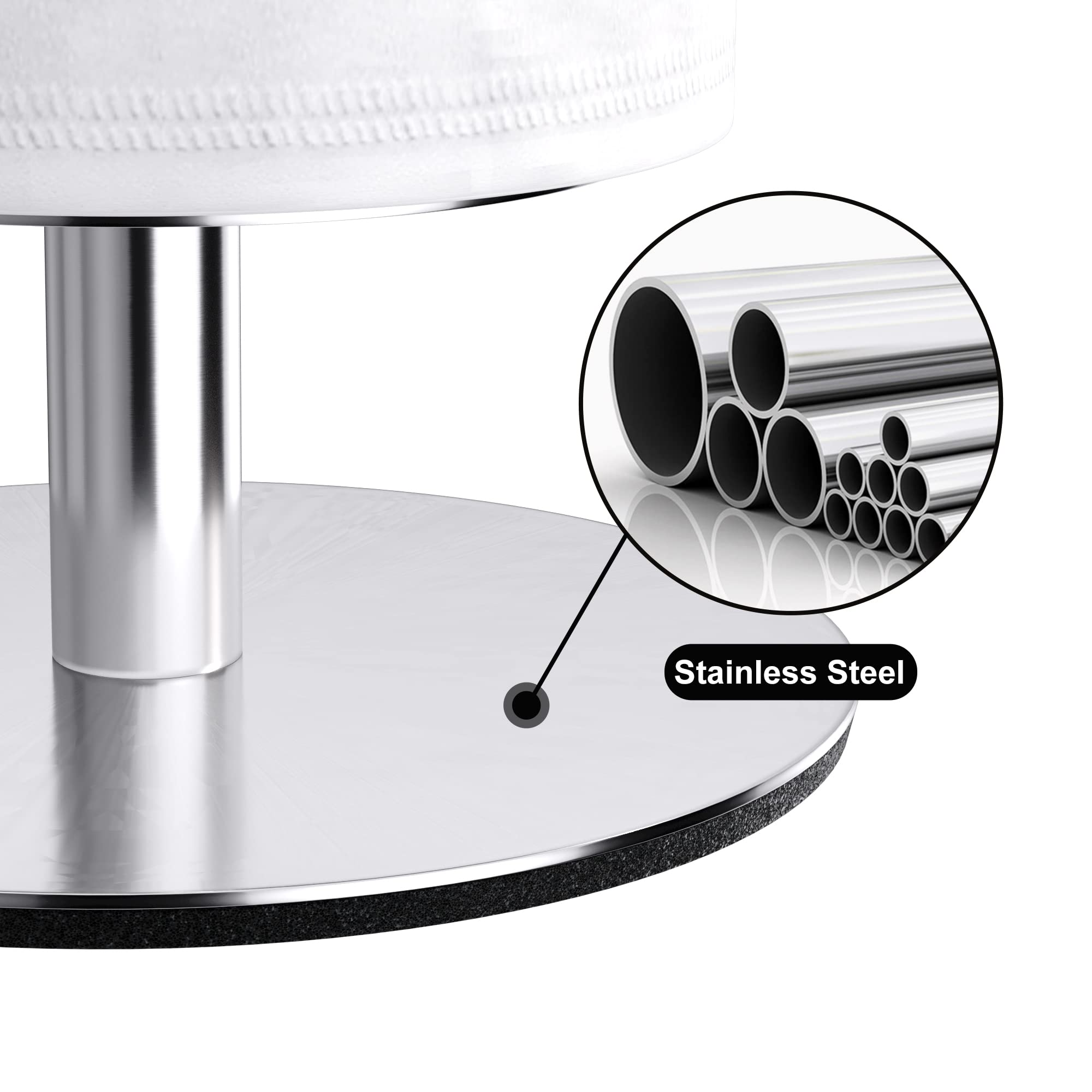 Brushed Nickel Toilet Paper Holder Stand for Bathroom Toilet Paper Storage Stainless Steel Freestanding Toilet Paper Holder with Shelf  Fashion Bathroom Toilet Paper Roll Holder Stand