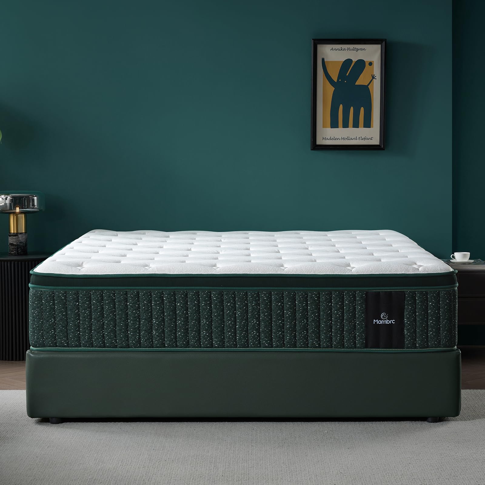 14 Inch King Hybrid Mattress, Medium Firm Feel, Cooling Gel Memory Foam & Pocket Coils For Pressure Relief And Motion Isolation