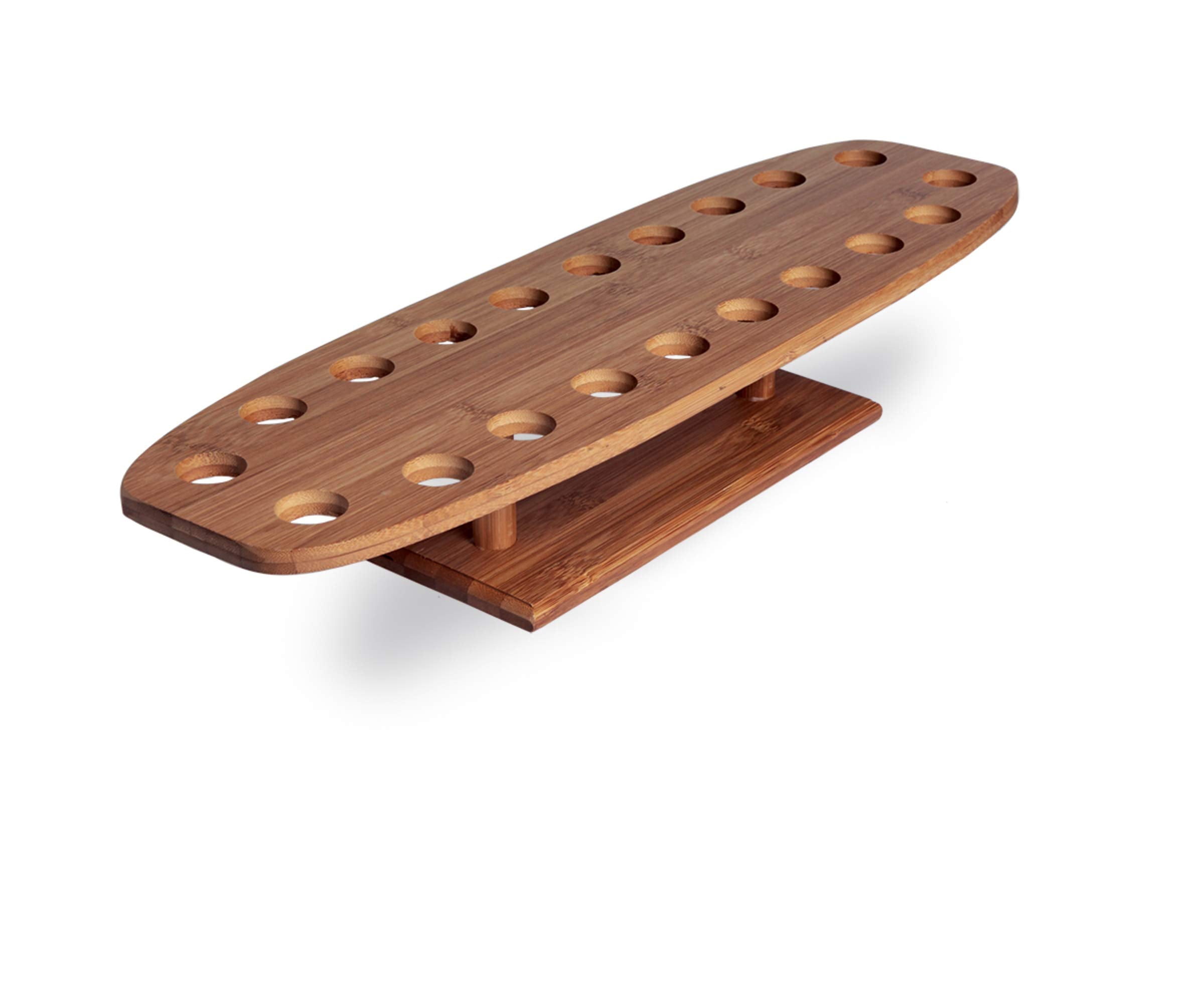 Packnwood 210Sbam20 - Bamboo Food Cone Stand And Temaki Display Bamboo Holder - Biodegradable Bamboo Cone Holder Stand For Start