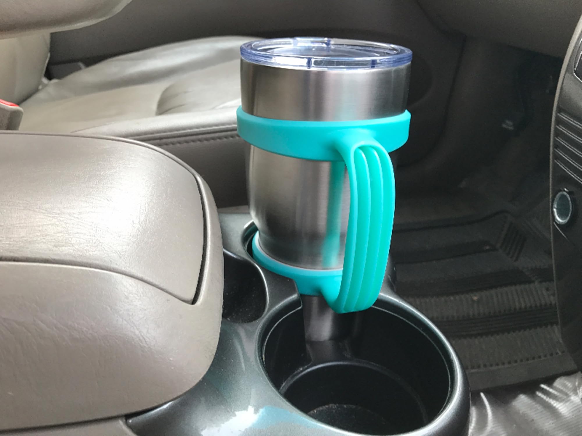 Strata Cups 30Oz Tumbler Handle (Teal) Available For 30Oz Yeti Tumbler, Ozark Trail Tumbler, Rambler Tumbler - Bpa Free