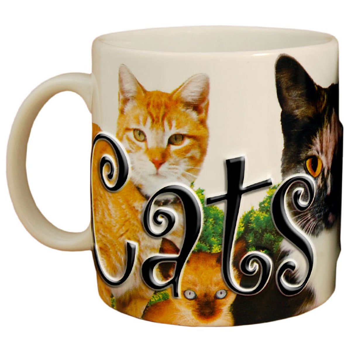 Americaware Pmcat01 18Oz. Ceramic Cats Rule Mugs
