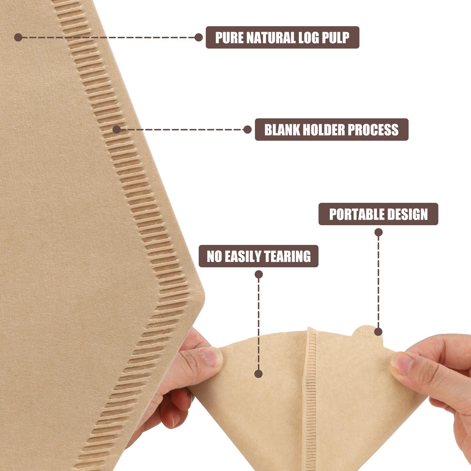 200 Count Coffee Filter #2, 2 Coffee Filters Cone Unbleached Disposable Coffee Filters 2 Cone Paper Fits For Drip And Compatible