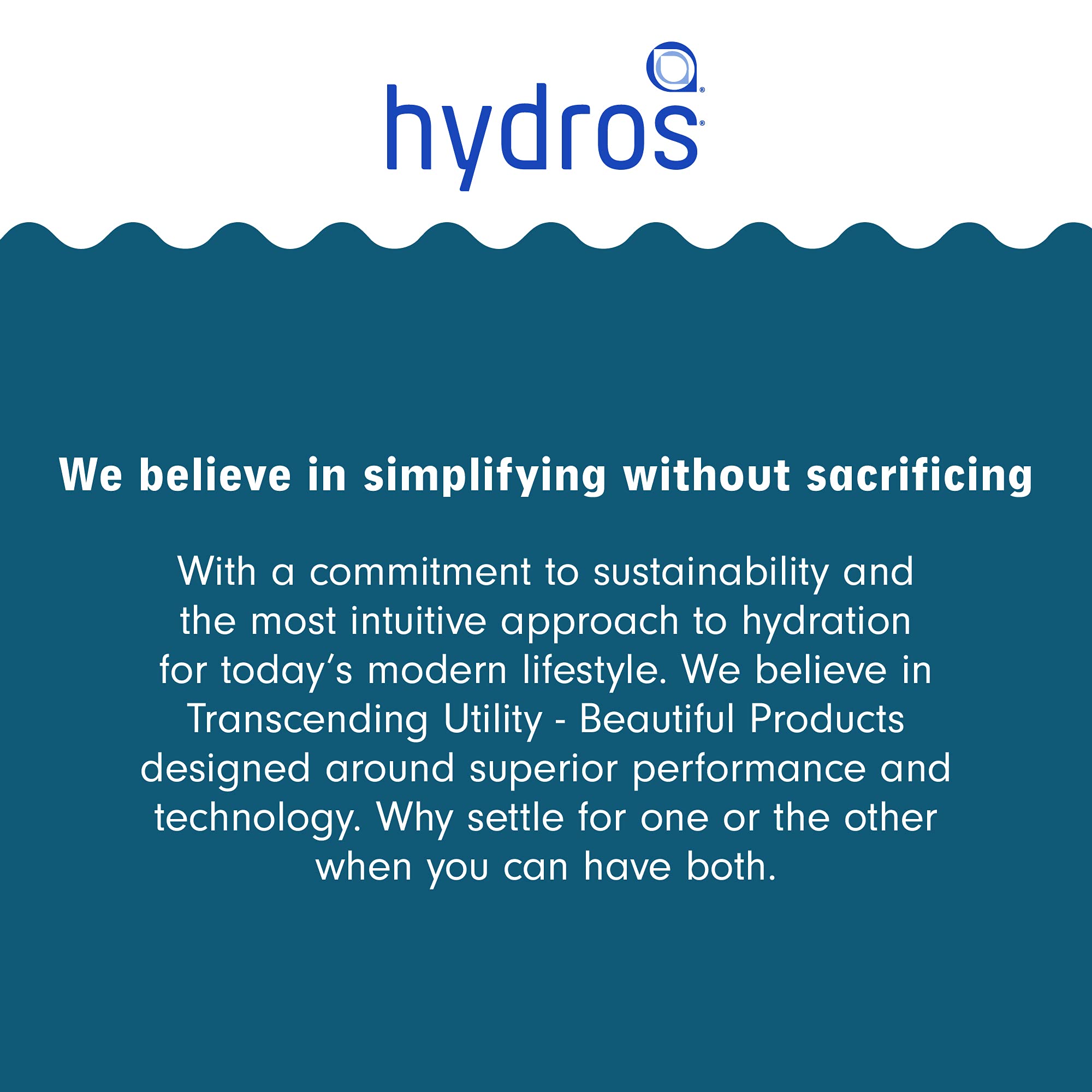 Hydros Water Filter Pitcher, 40 Oz Slim Design, Patented Fast Flo Tech, Dishwasher Safe, Fills In Just 40 Seconds, Bpa Free, 5 C