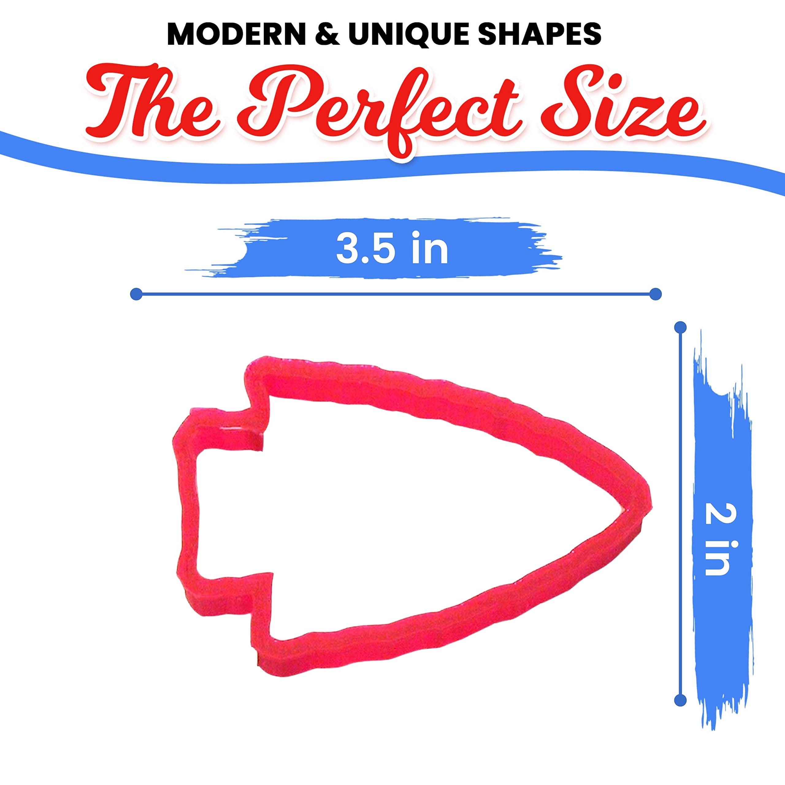 Cookiecutter.Com Arrowhead Cookie Cutter 3.5 Inch Tall - 3D Printed Plastic - Usa Made