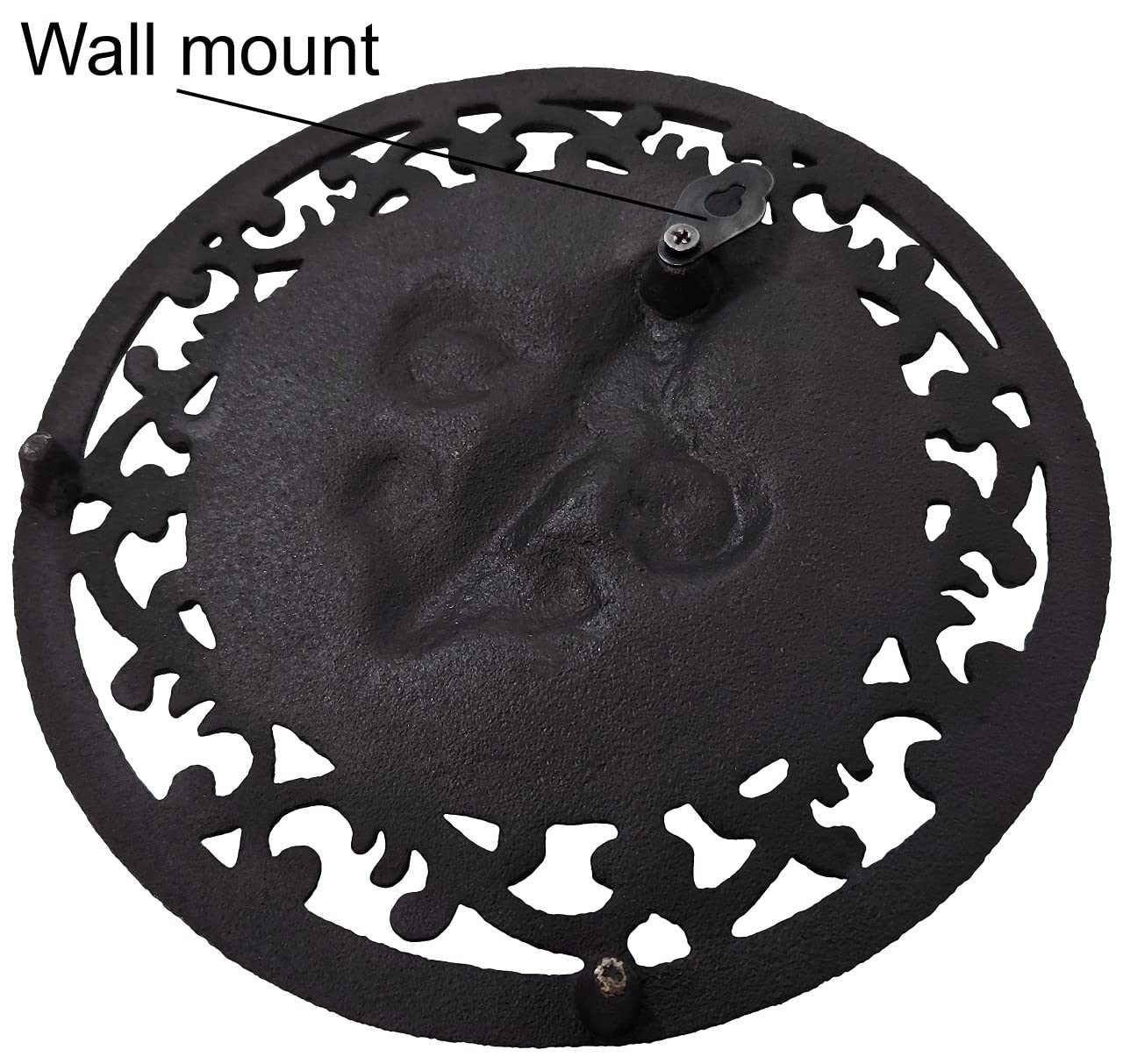 Lulu Decor,100% Cast Iron Oval Fleur De Lis Trivet, Set Of 2, Beautiful Intricate Design In Antique Brown Finish