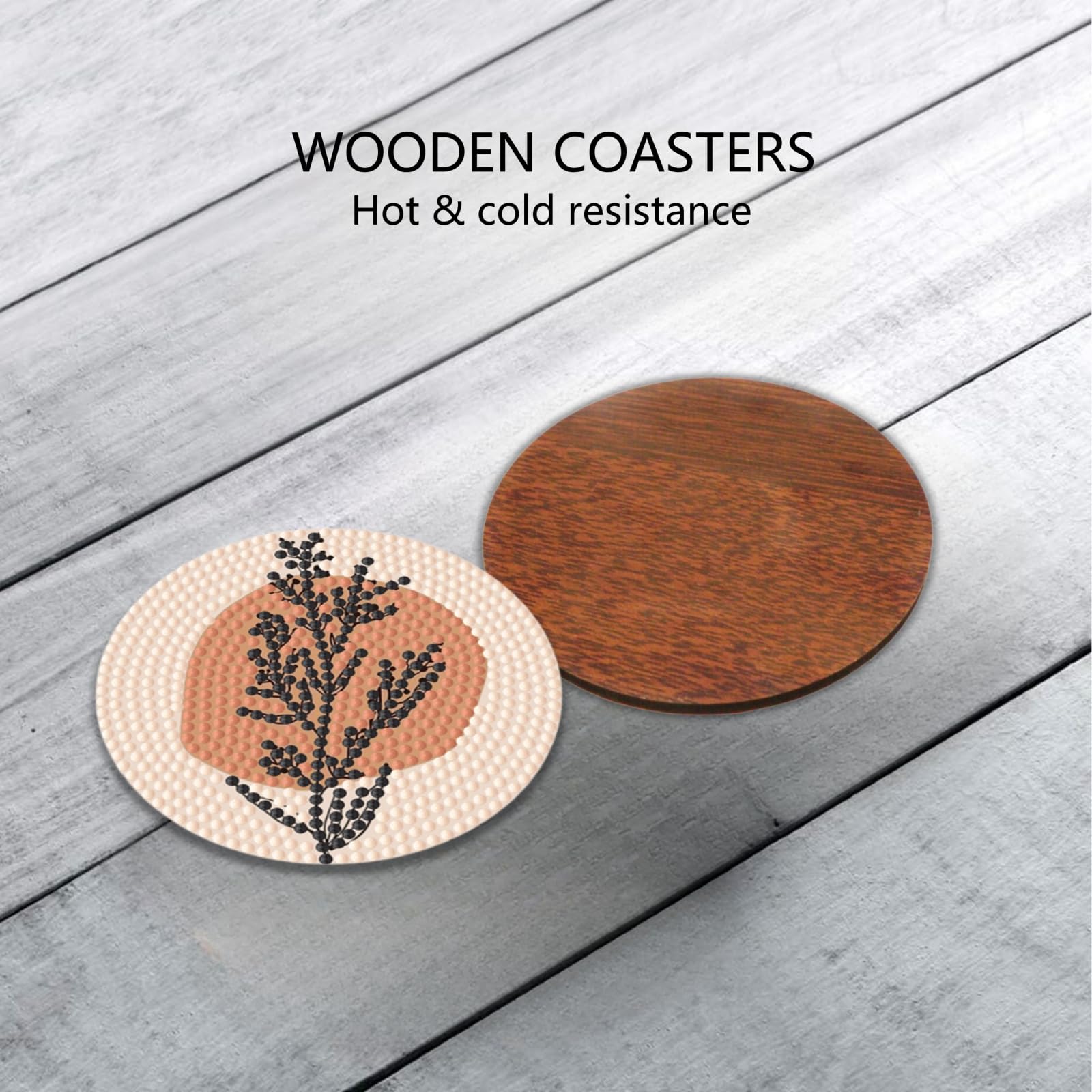 8Pcs 5D Diamond Painting Coasters with Holder  DIY Boho Coasters with Cork Backing Pads for Drinks Coffee Table  Diamond Arts Painting Kits for Beginners  Adults & Kids Crafts Supplies (B-Boho)