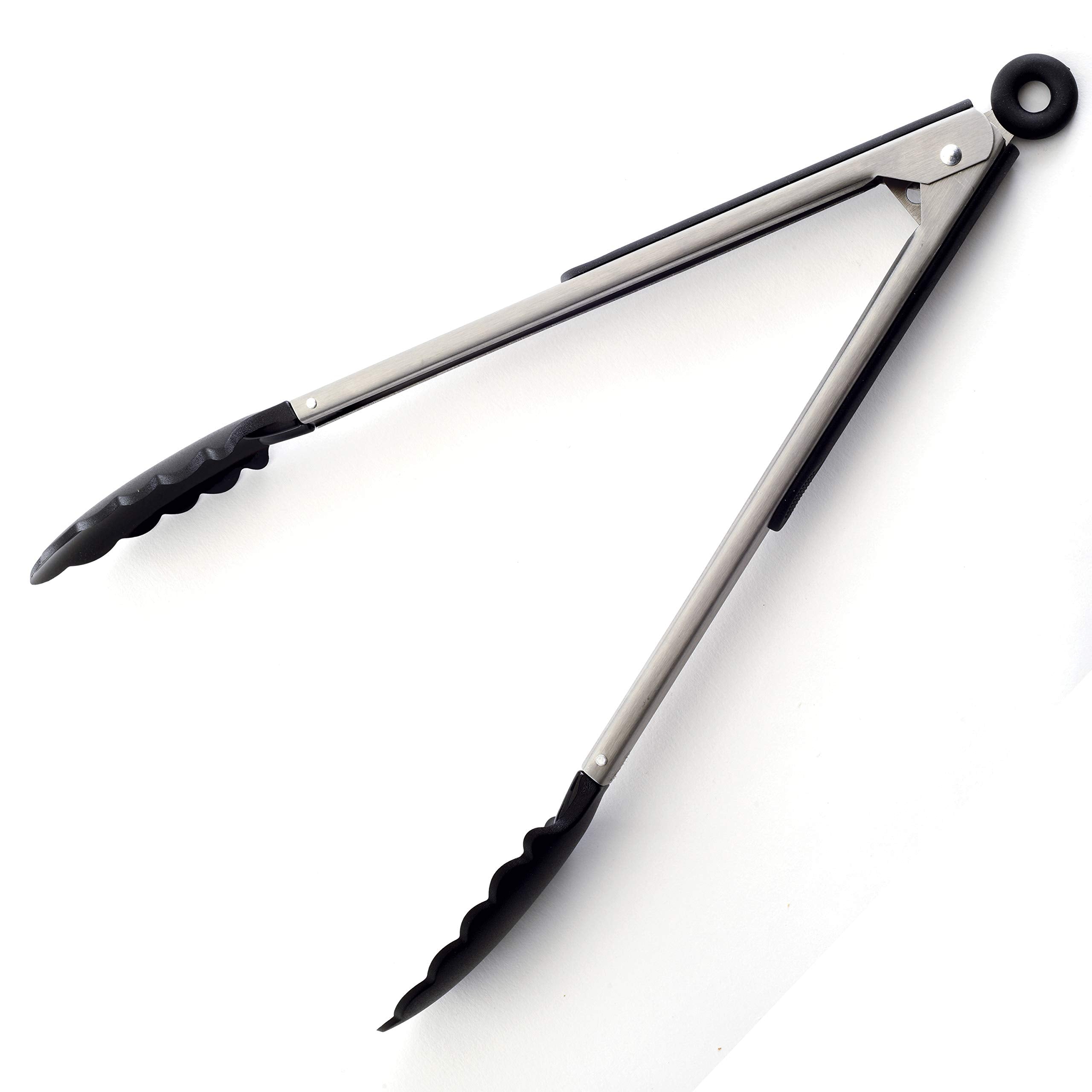 Norpro 12-Inch Grip-Ez Tongs, 12 Inch, Silver