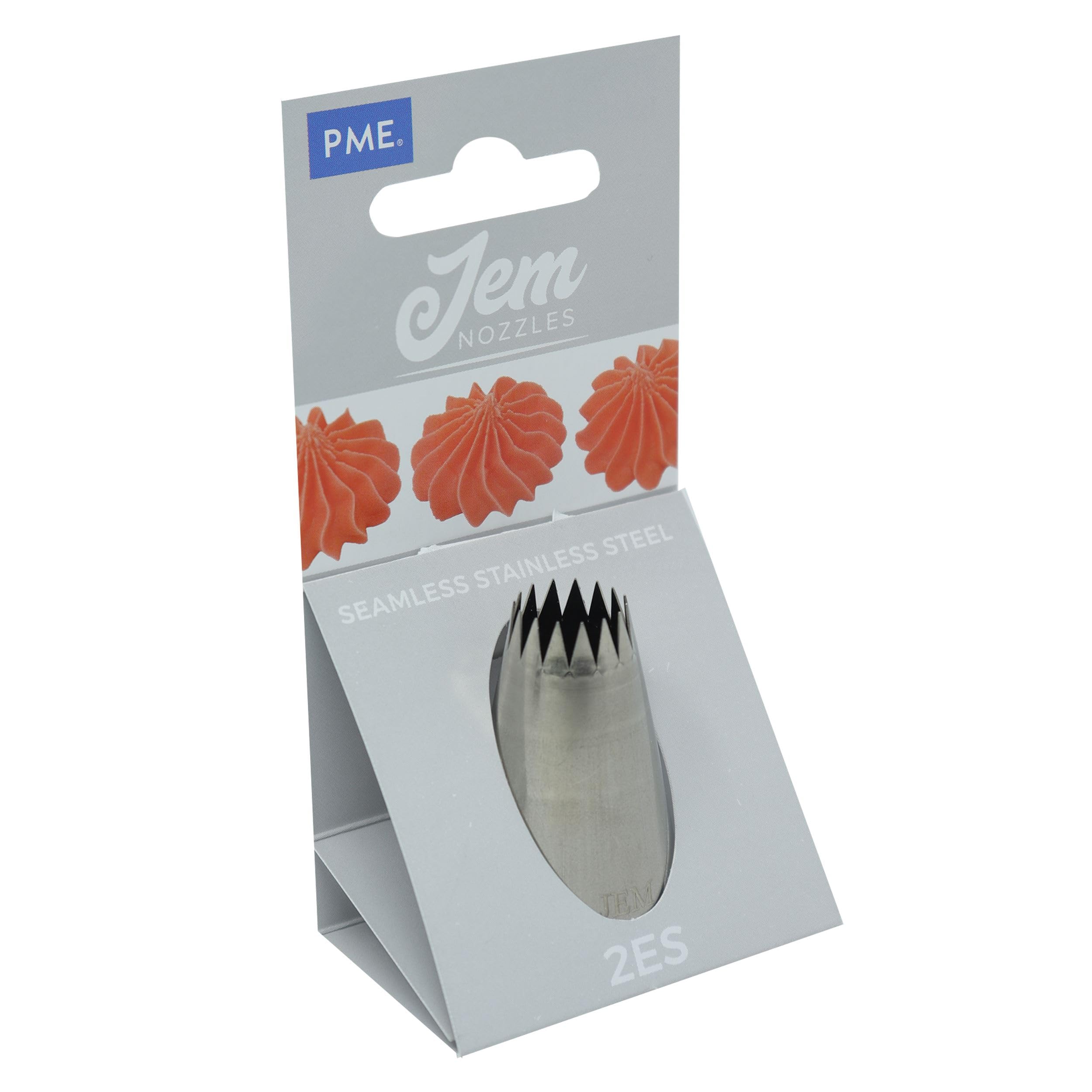 Jem Enterprises Medium Fine Star Savoy Piping Nozzle Decorating Tip #2Es