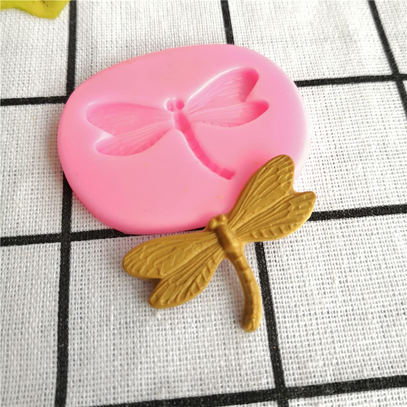 Dragonfly Silicone Mold For Diy Fondant Candy Making Chocolate Molds Lollipop Desserts Ice Cube Gum Clay Soap Biscuit Plaster Re