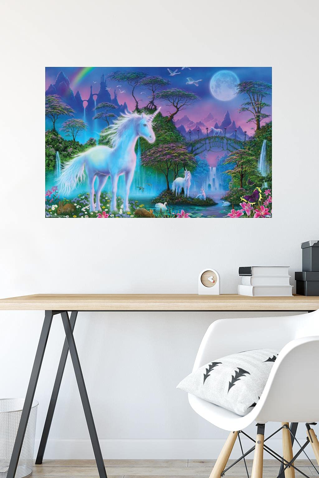 Trends International Unicorn Meadow Wall Poster, 22.375'' X 34'', Premium Unframed Version