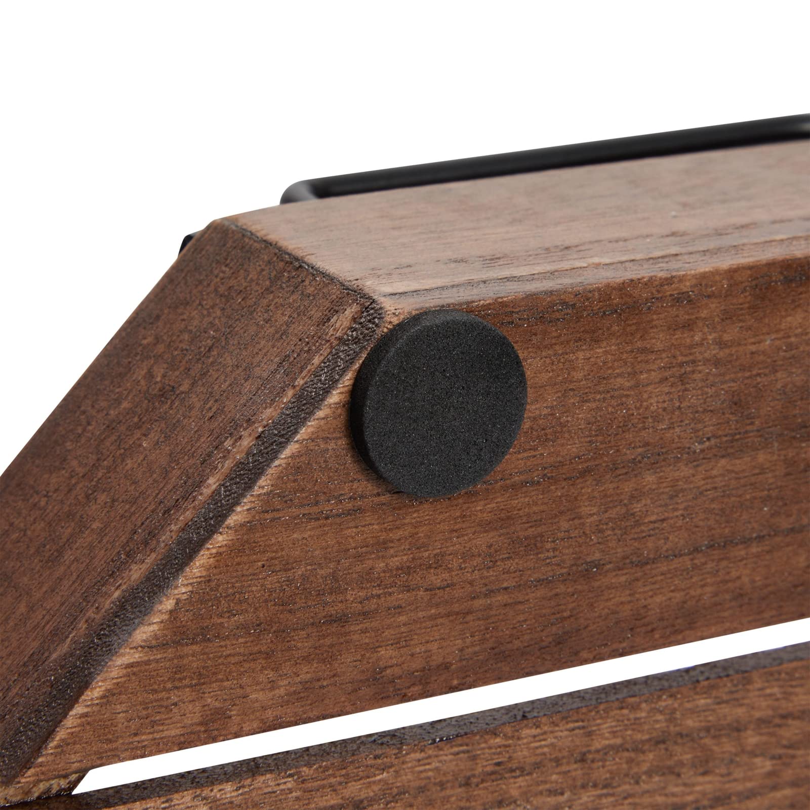 Farmlyn Creek Decorative Rustic Wooden Serving Tray With Metal Handles For Candles, Coffee Table, Farmhouse Home Decor (11.75 X