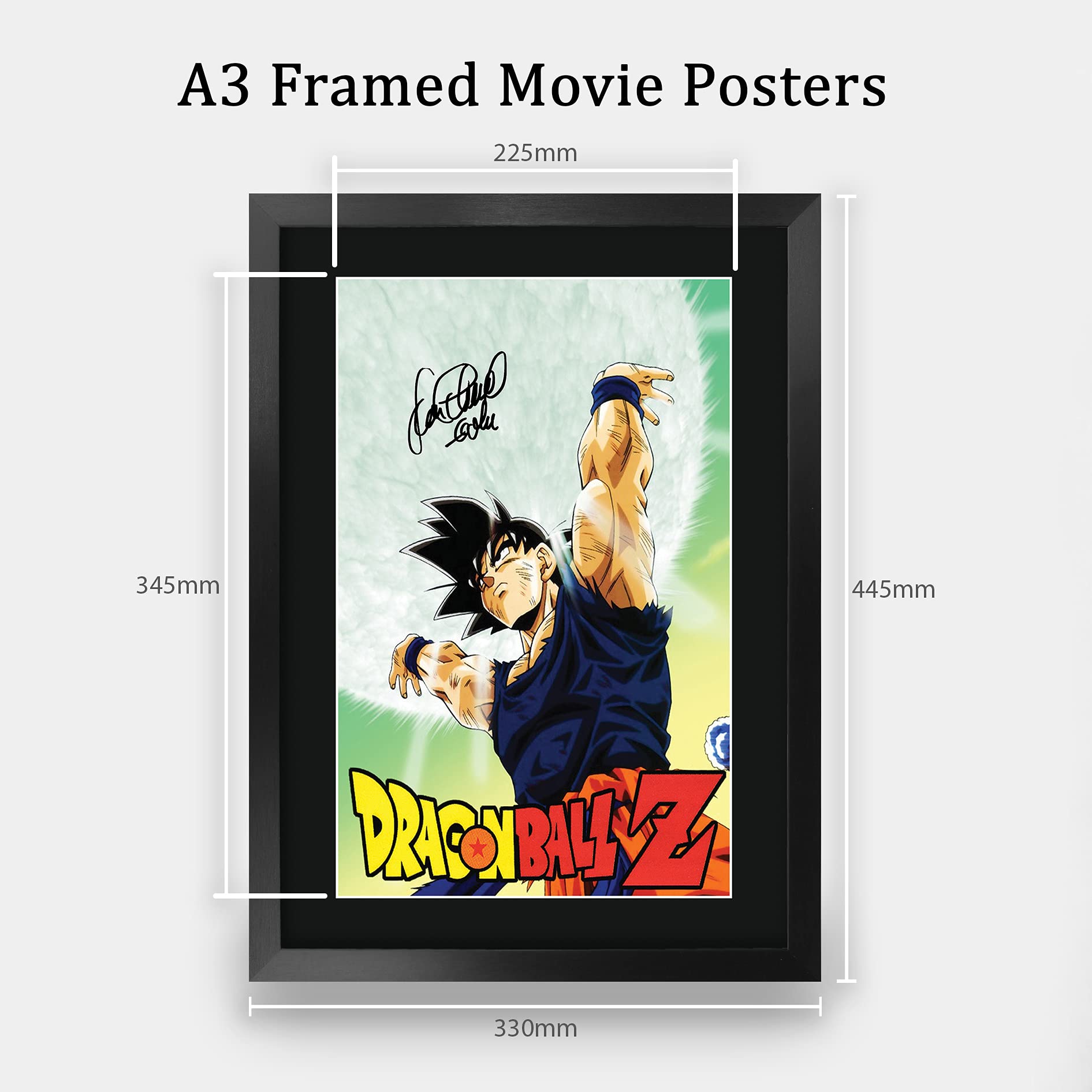 Hwc Trading Dragonball Z Sean Schemmel 16 X 12 Inch Framed Gifts Printed Signed Autograph Picture For Tv Memorabilia Fans - 16''