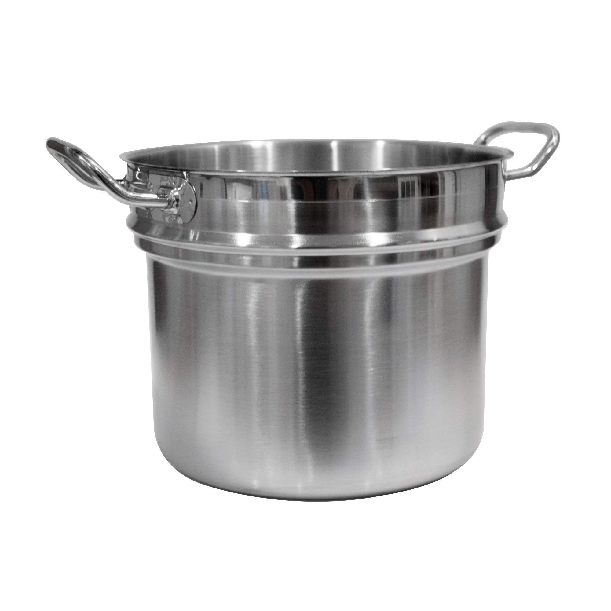 Update International (Sdb-12) 12 Qt Induction Ready Double Boiler With Cover, Stainless Steel