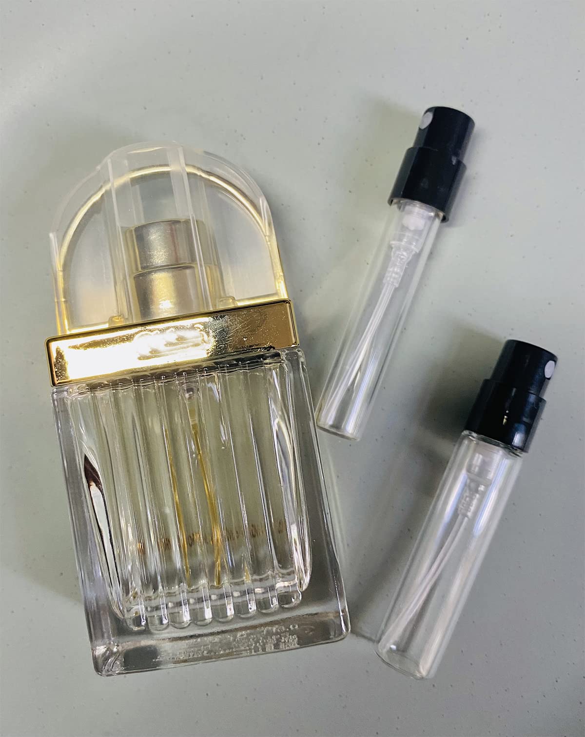 Zbfwmx Mini Refillable Bottle Cologne Sample Pocket Small Empty Glass Spray Bottles Travel Size Atomizer Vintage Perfume Bottle