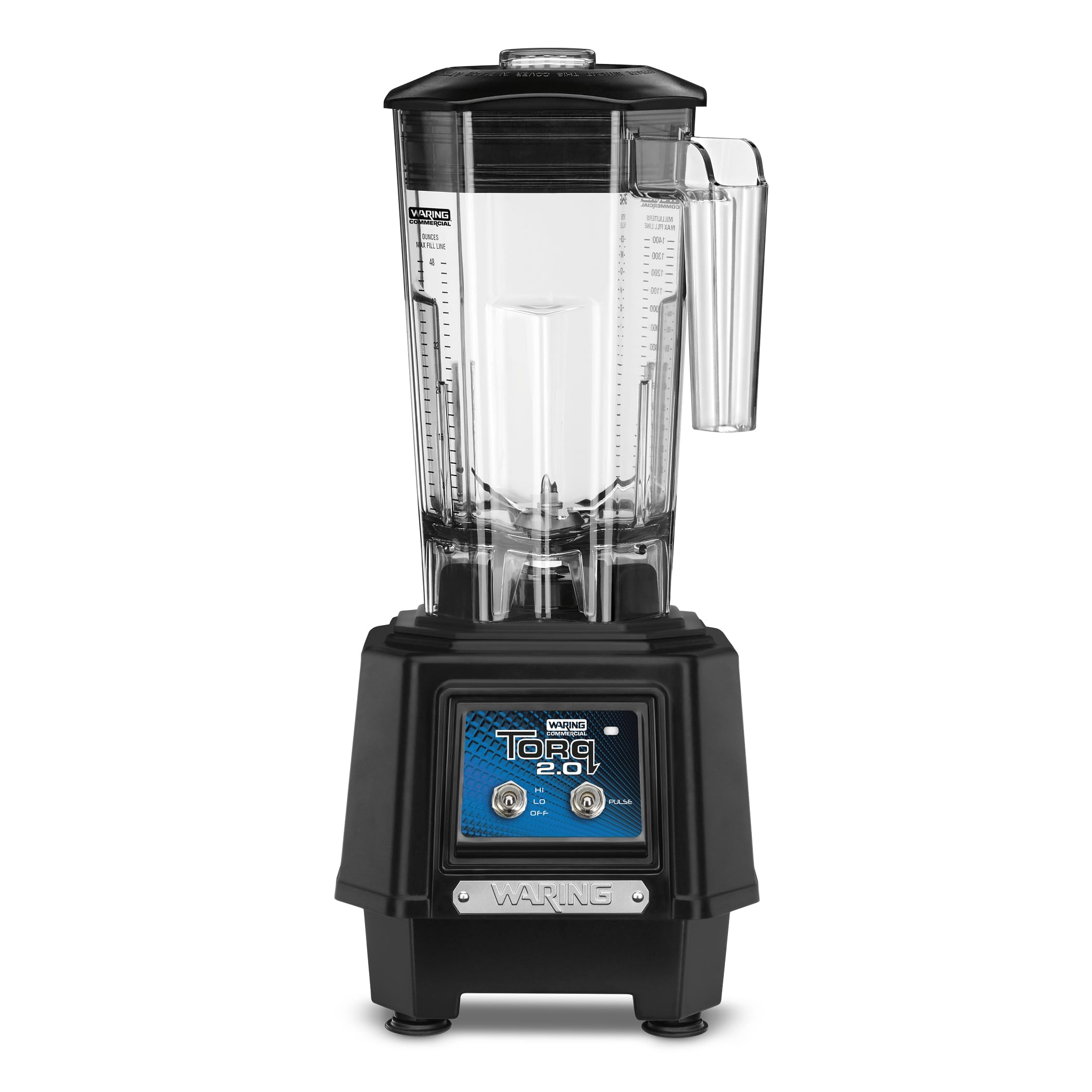 Waring Commercial Torq Blender, 2 Horsepower Motor, 2-Speed Toggle Switch, 48 oz Copolyester Jar, for Bars & Restaurants, NSF Ce