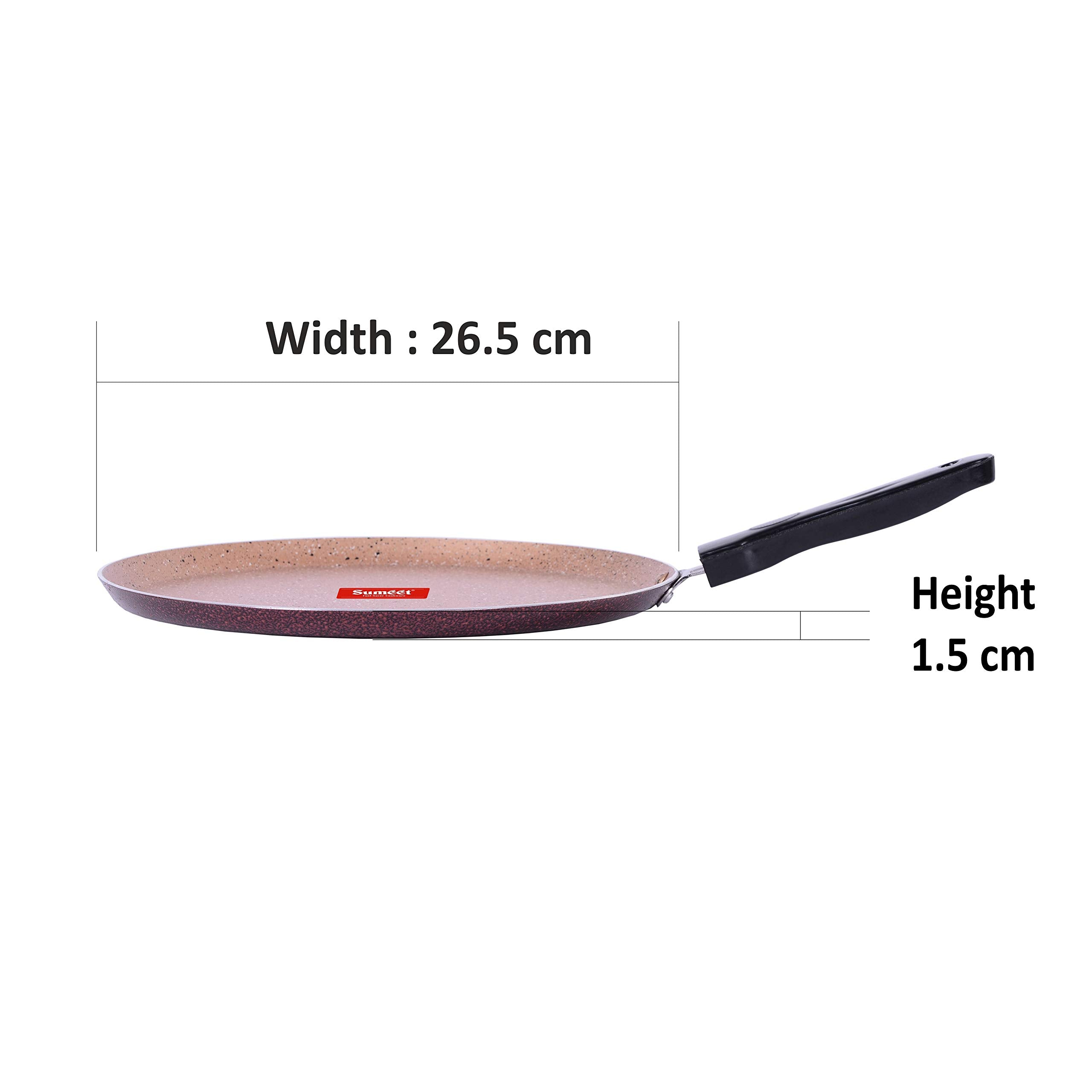 Sumeet 3Mm Nonstick Granite Finish Dosa Tawa - 26.5Cm Dia