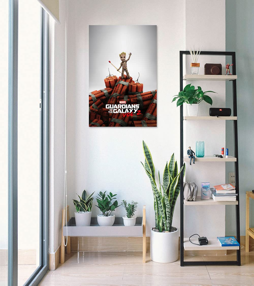 Poster Stop Online Guardians Of The Galaxy Vol. 2 - Movie Poster/Print (Baby Groot On Dynamite) (Size 24'' X 36'')
