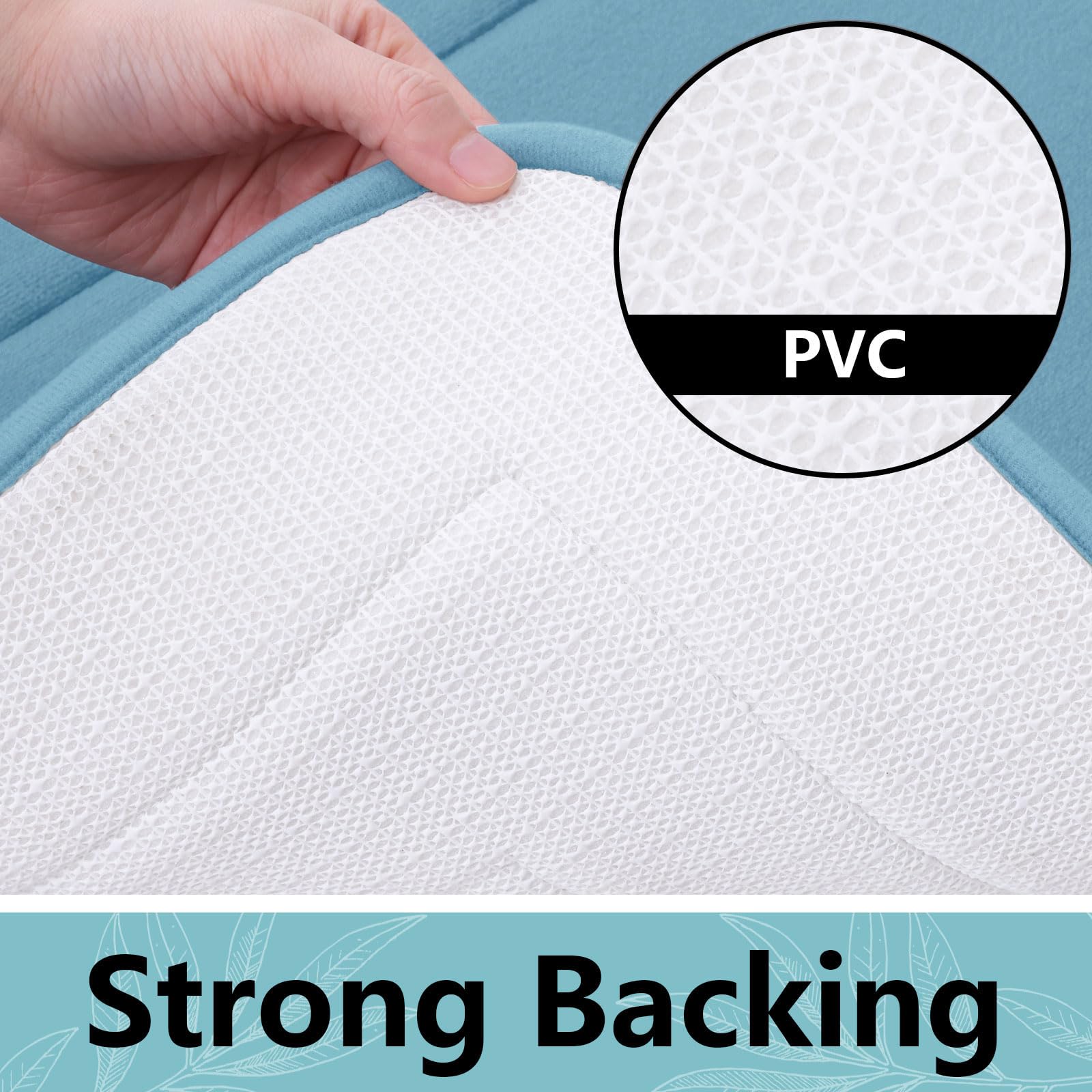 Arotive Memory Foam U-Shaped Toilet Rugs 47X24, Super Soft Absorbent Contoured Bathroom Rugs, Machine Washable Contour Bath Mats