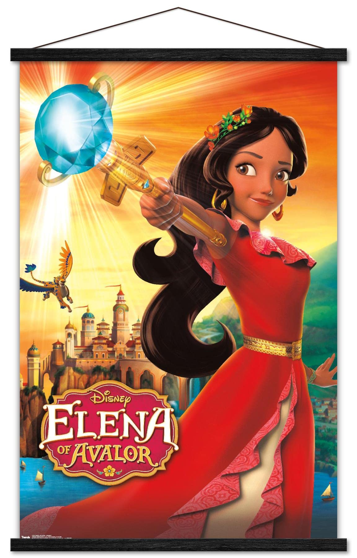 Trends International Disney Elena Of Avalor - One Sheet Wall Poster, 22.375'' X 34'', Premium Print And Black Hanger Bundle