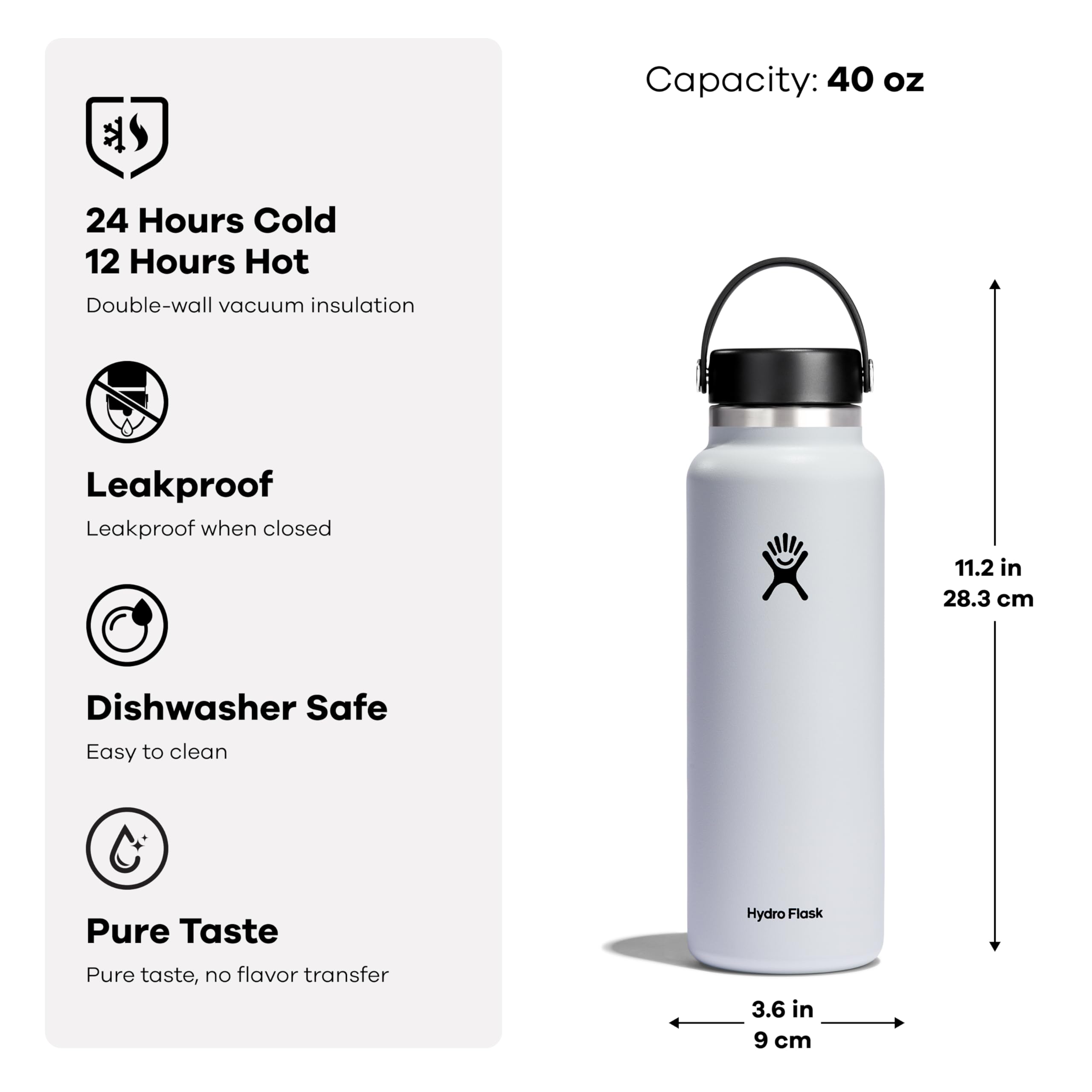 Hydro Flask Wide Flex Cap Lupine 40 Oz