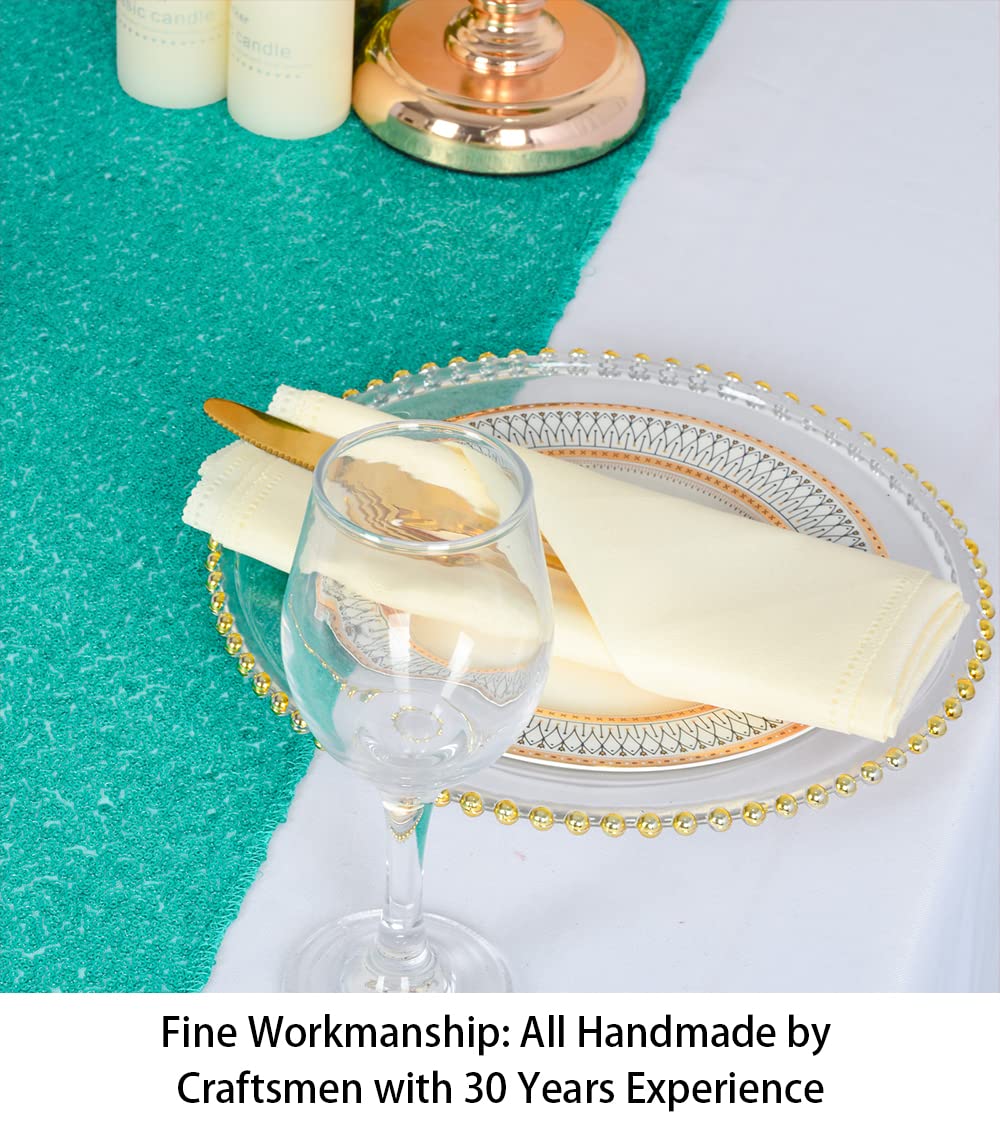 Shinybeauty Table-Runners-Green-Sequin-Table-Runners Pack Of 10 Mint Green 12X72-Inch-Wedding Party Catering Event Christmas Dec