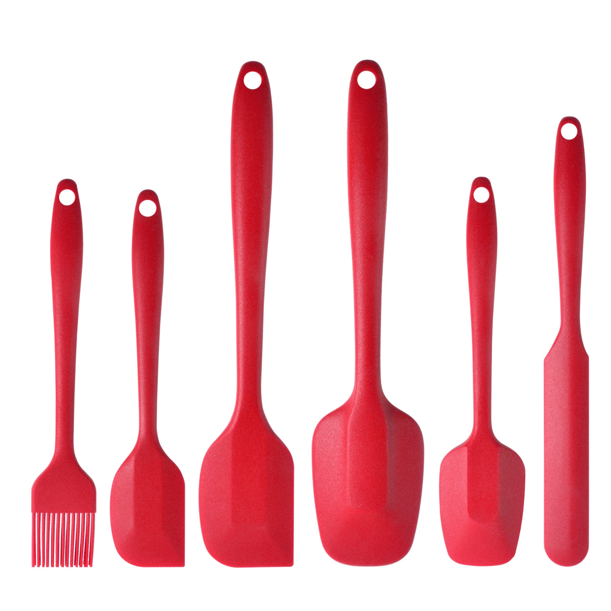 Maxdare Silicone Spatulas And Spoon Set, One-Piece Design Heat Resistant Dishwasher Safe Kitchen Utensil For Baking Cooking Stir