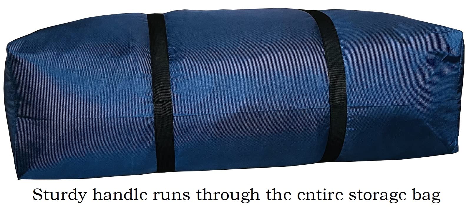YiKitHom Extra Large Storage Duffle Bag with Zippers and Handles, Heavy Duty Blue Big Long Travel Bag -42x23x13.5Inch