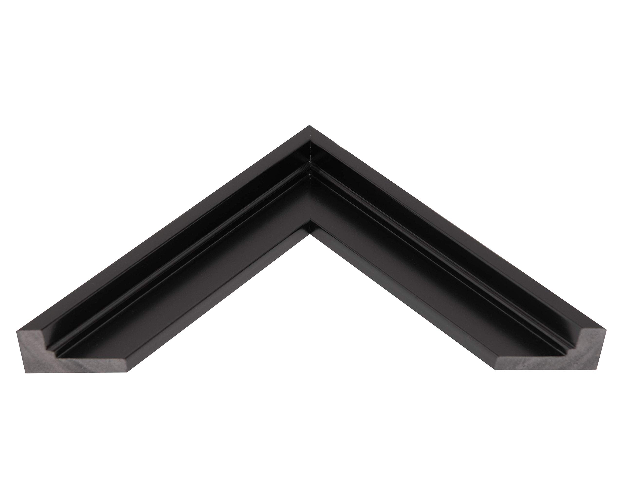 Pixy Canvas 12x36 inch Floater Frame for Canvas Paintings. 12 Colors. Floating Frame fits 5/8''  3/4'' & max 7/8'' Deep Stretched Canvas & Wood Panels (Black  12 x 36 inch)