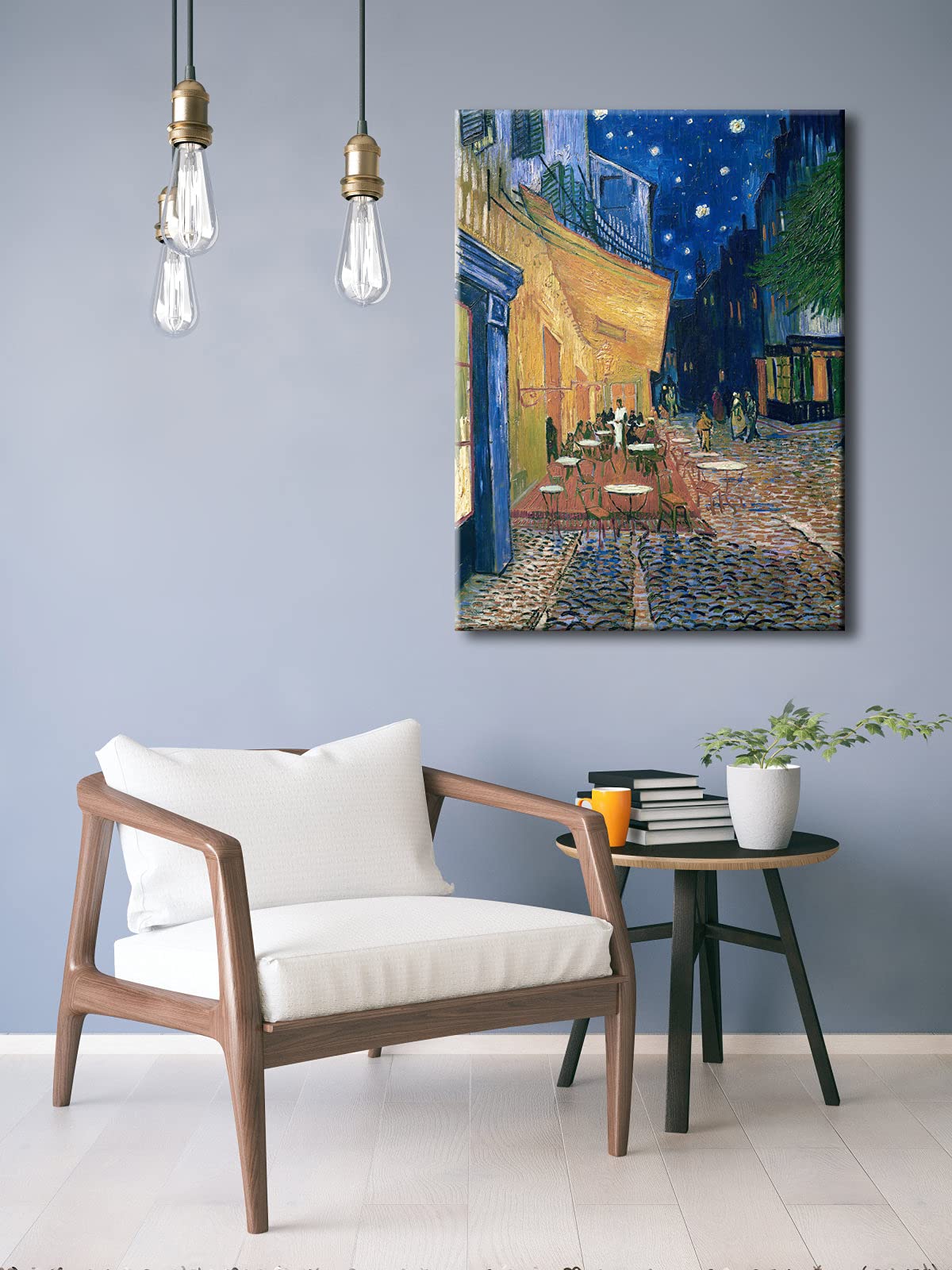 Wieco Art Cafe Terrace At Night Canvas Prints Wall Art By Van Gogh Classic Oil Paintings Reproduction Large Gallery Wrapped City