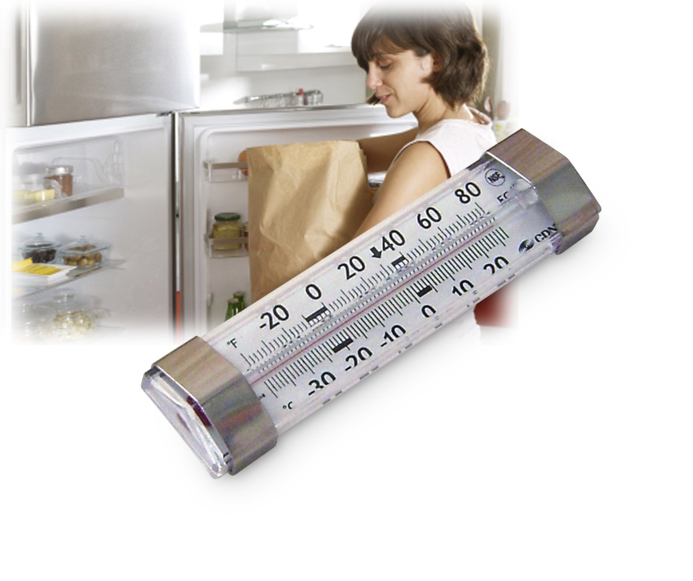 Cdn Fg80 Refrigerator/Freezer Nsf Professional Thermometer