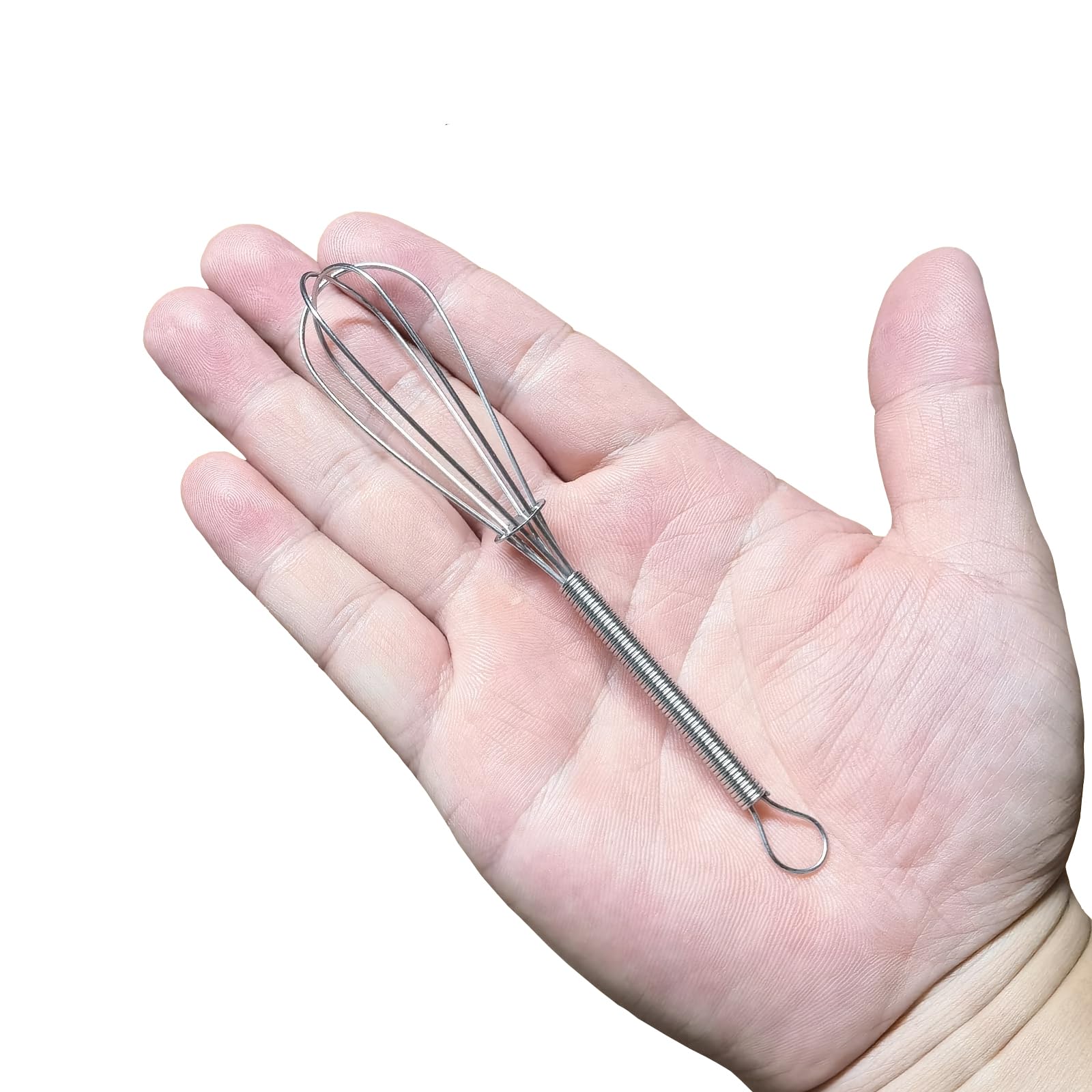 Chuangqi 5 Inch Endurance Stainless Steel Mini Whisk/Egg Beater, Set Of 12