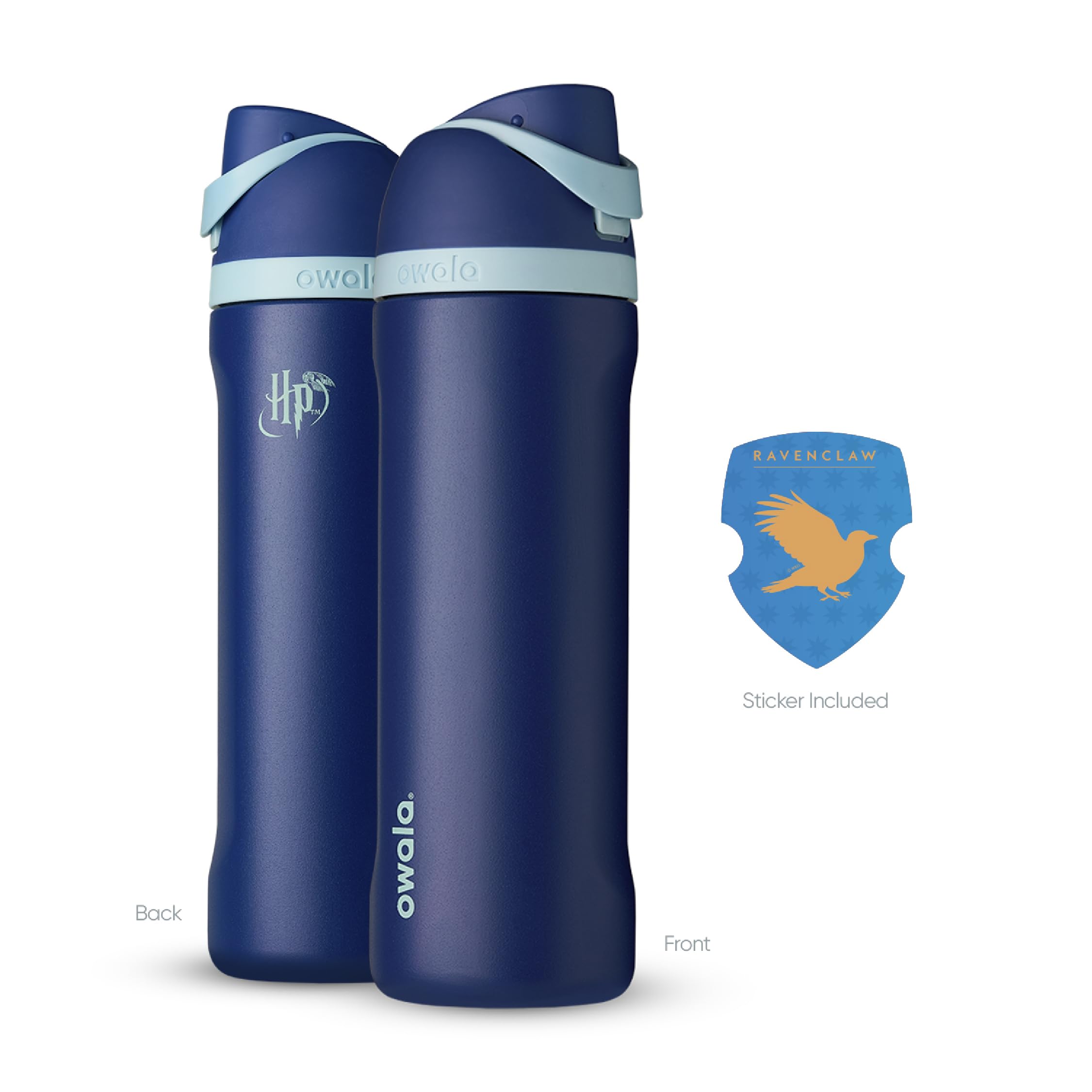 Owala FreeSip Harry Potter Water Bottle, 24oz Insulated Stainless Steel, BPA-Free, Ravenclaw, Model C04983