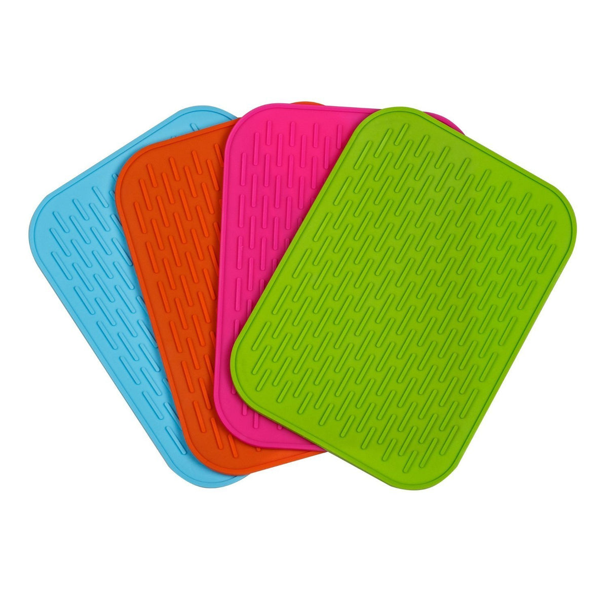 Onwon Durable Flexible Silicone Pot Holder Tableware Pad Coasters Trivet Silicone Pot Holder Non Slip Heat Resistant Hot Pad Tab