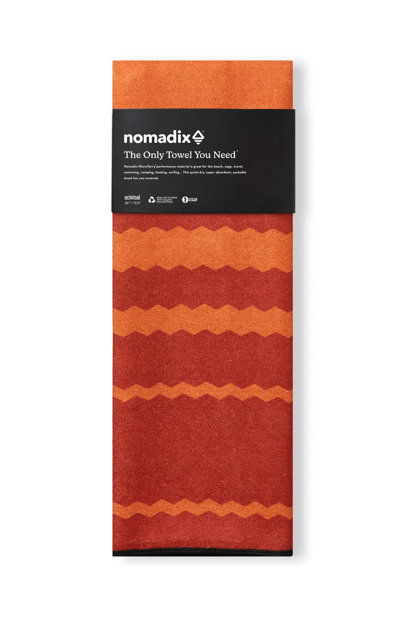 Nomadix Original Towel - Perfect for Beach  Pool  Travel  Camping  Yoga - Made with Recycled Materials - Super Absorbent - Sand Resistant - Yellowstone National Park - 72.5x30