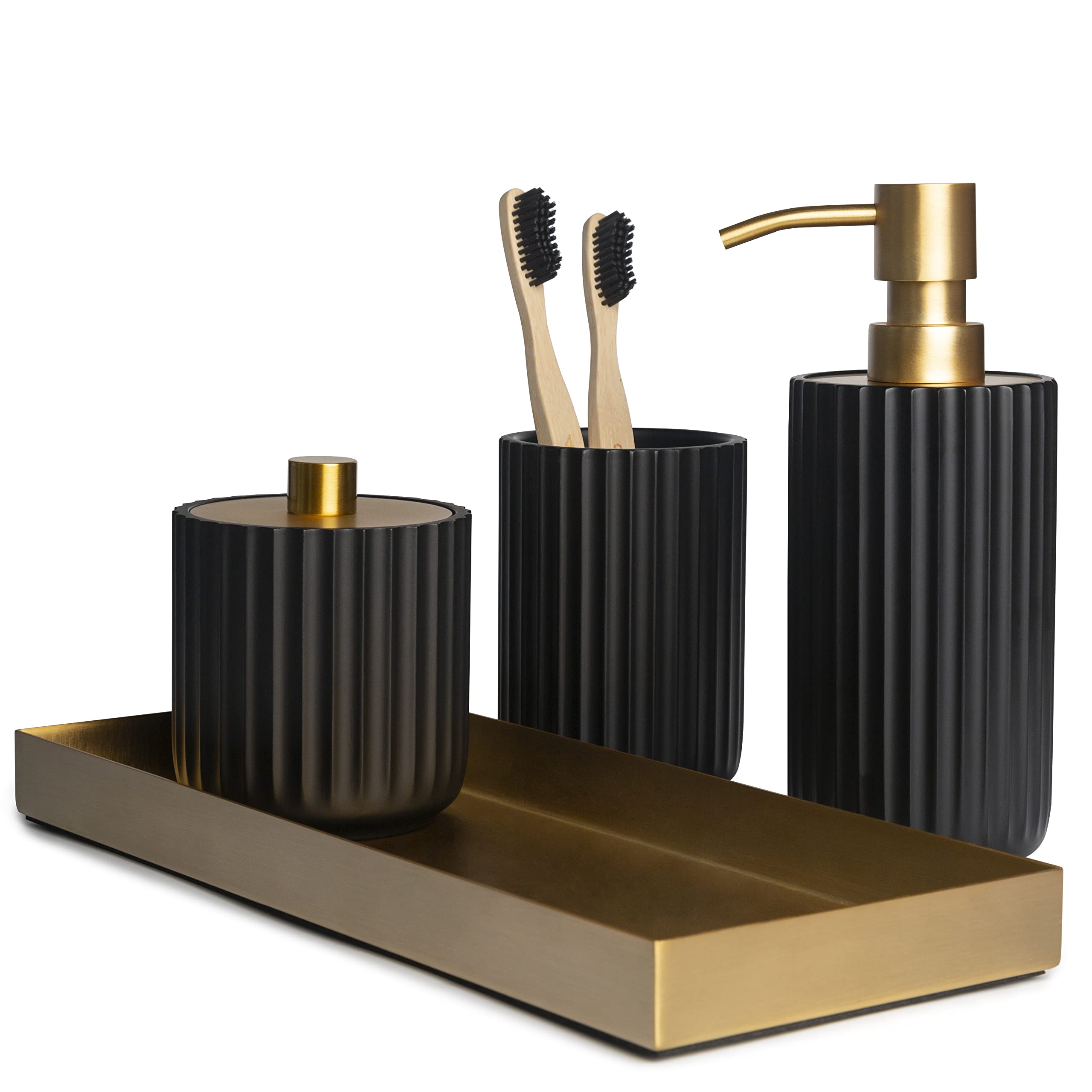 Bathroom Accessory Set, Gold Bathroom Accessories, Matte Black Bathroom Accessories Sets Complete, Bathroom Assesssories Set, Fa