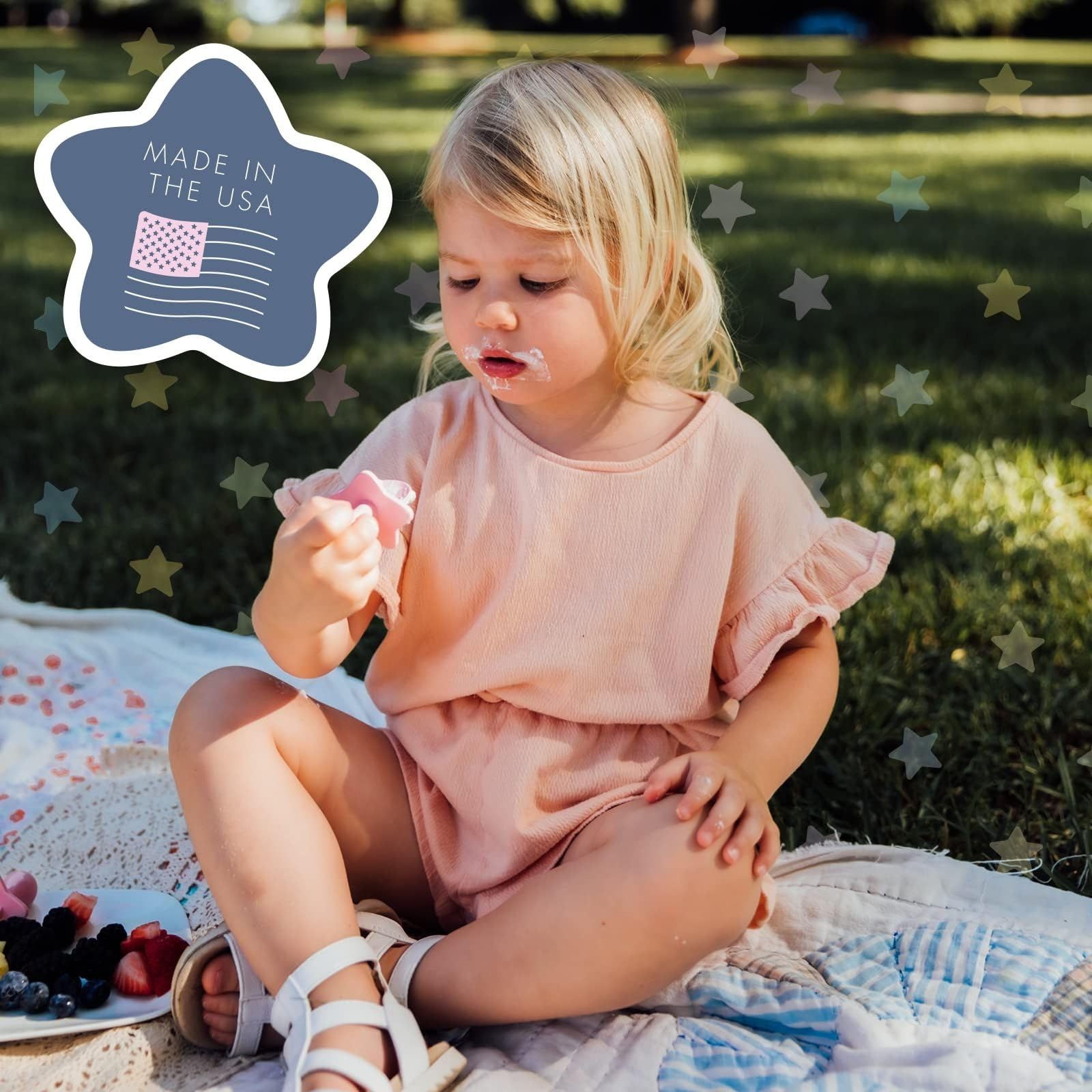 Elli&Nooli Baby Self Feeding Utensils Toddler Eating Utensils Baby Forks for Self Feeding, BPA Phthalates-Free, Dishwasher and S