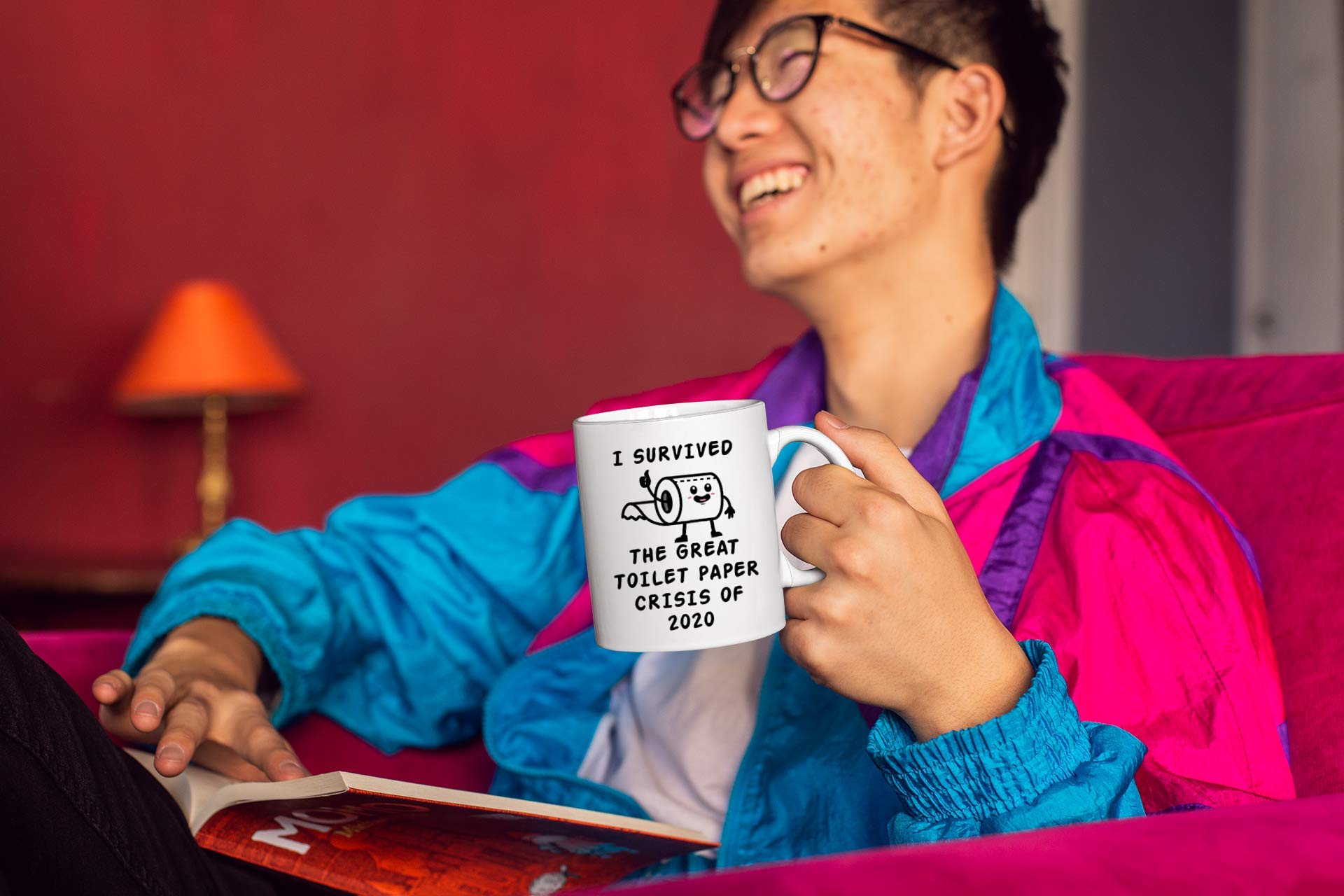 Kropsis I Survived the Great Toilet Paper Crisis Of 2020 Ceramic Coffee Mug Tea Cup White