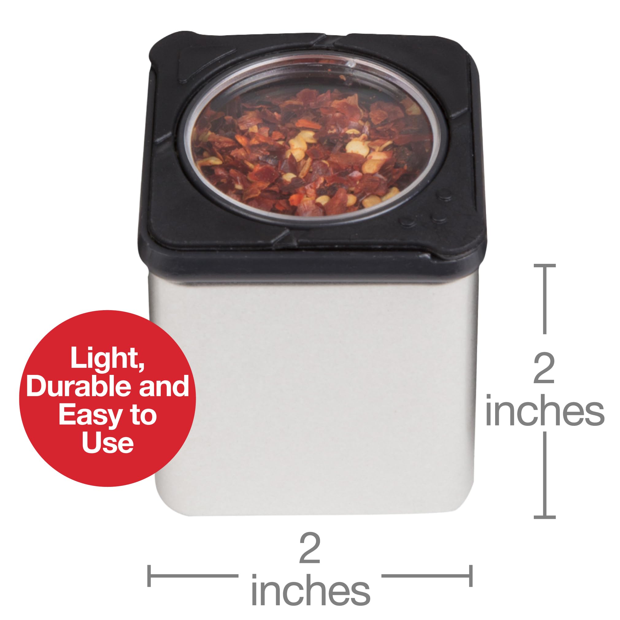 Magnetic Spice Jars-Shake Or Pour Containers Attach To Most Refrigerator Doors & Appliances- Set Of 3 Seasoning Dispensers-Easy