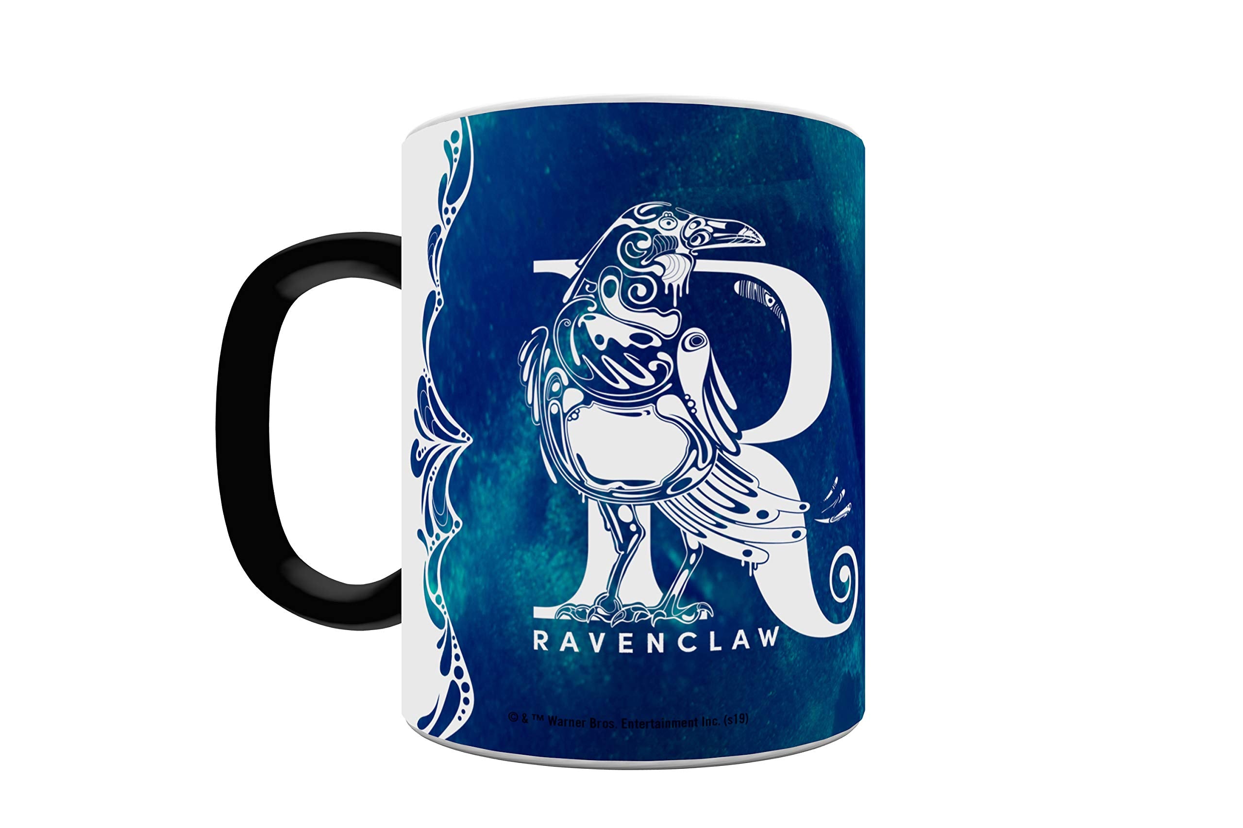 Morphing Mugs Harry Potter - Ravenclaw - Aguamenti - One 11 oz Color Changing Heat Sensitive Ceramic Mug - Image Revealed When H