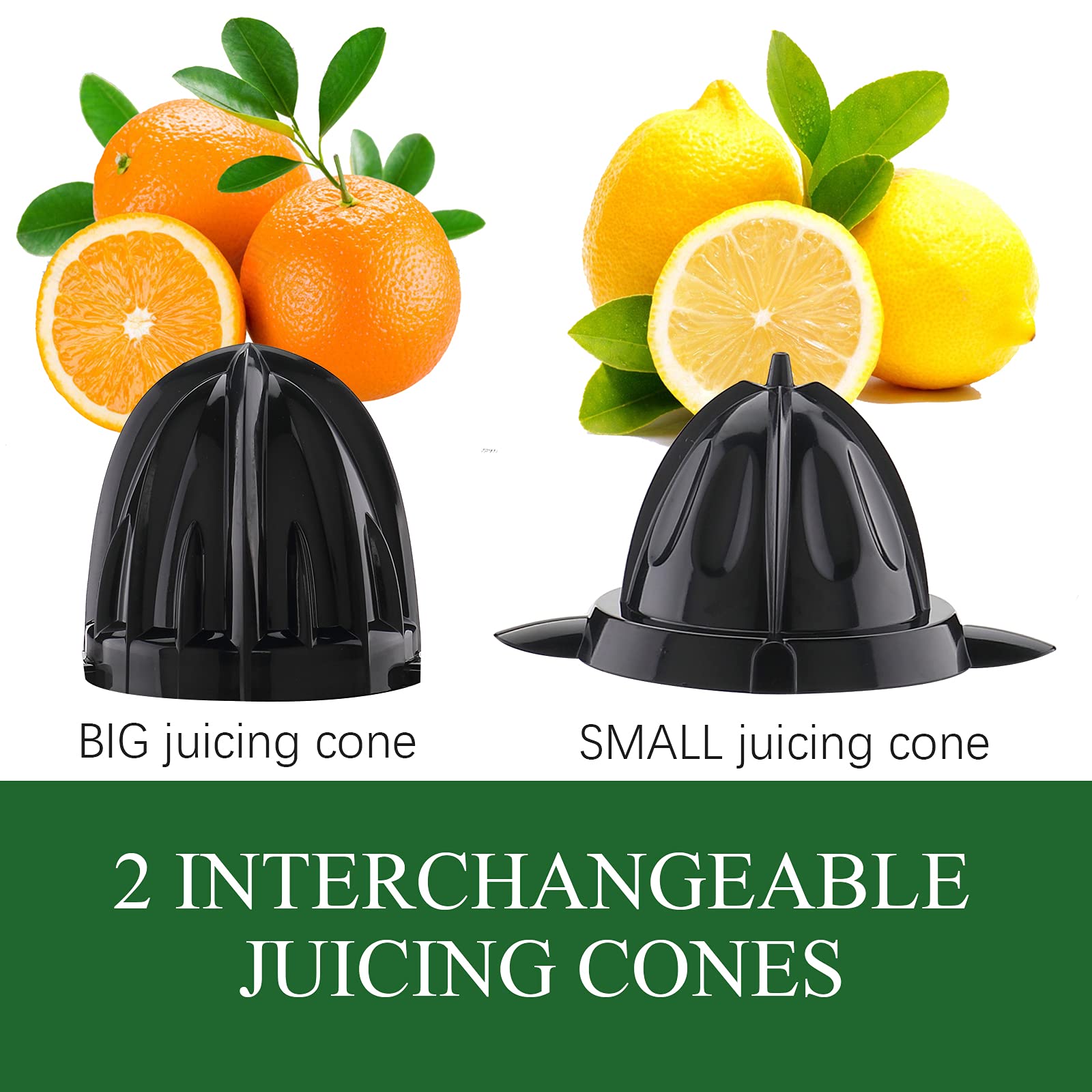 Homeleader Electric Citrus Juicer, Lemon Squeezer With Powerful Motor And Led Working Lamp, Orange Juicer For Grapefruits, Orang