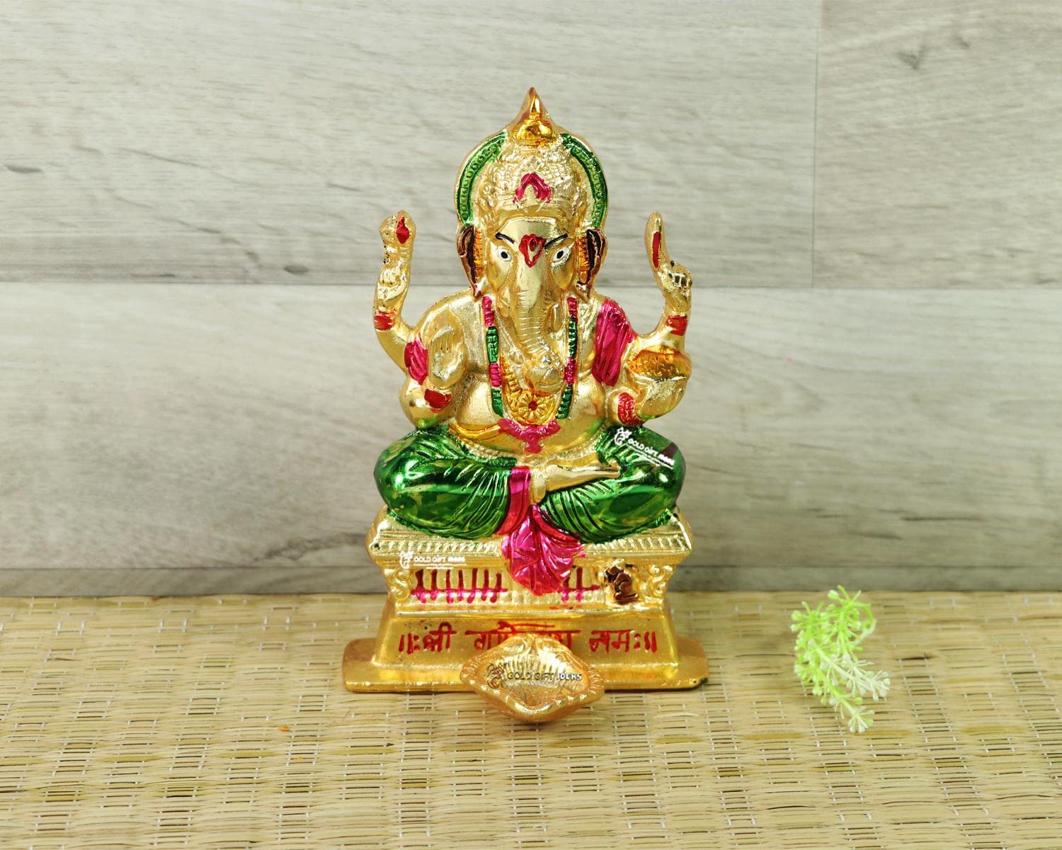Goldgiftideas Oxidized Metal Prathmesh Ganesha Idol For Gift, Ganpati Wall Hanging Showpiece For Home Dcor & Office, Unique Retu
